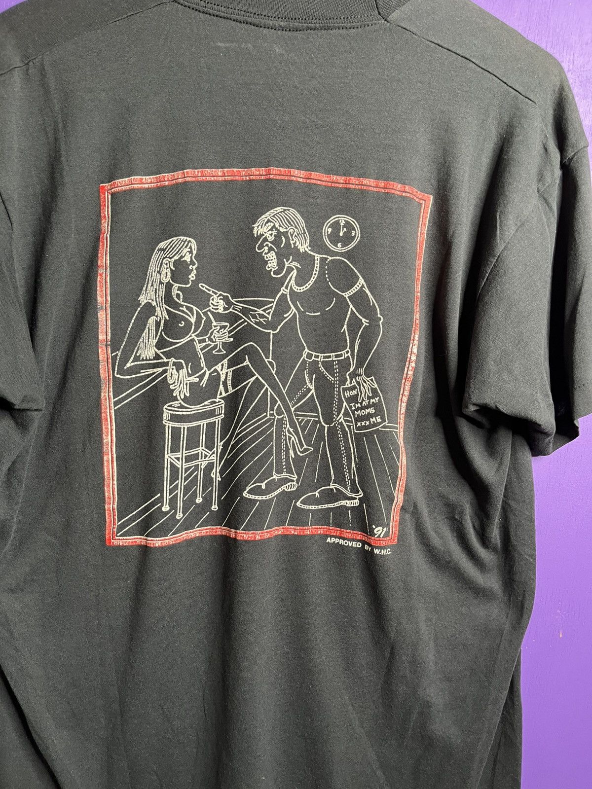 Vintage Vintage 1991 DONT LIE B*TCH mullet t-shirt Size US L / EU 52-54 / 3 - 3 Thumbnail