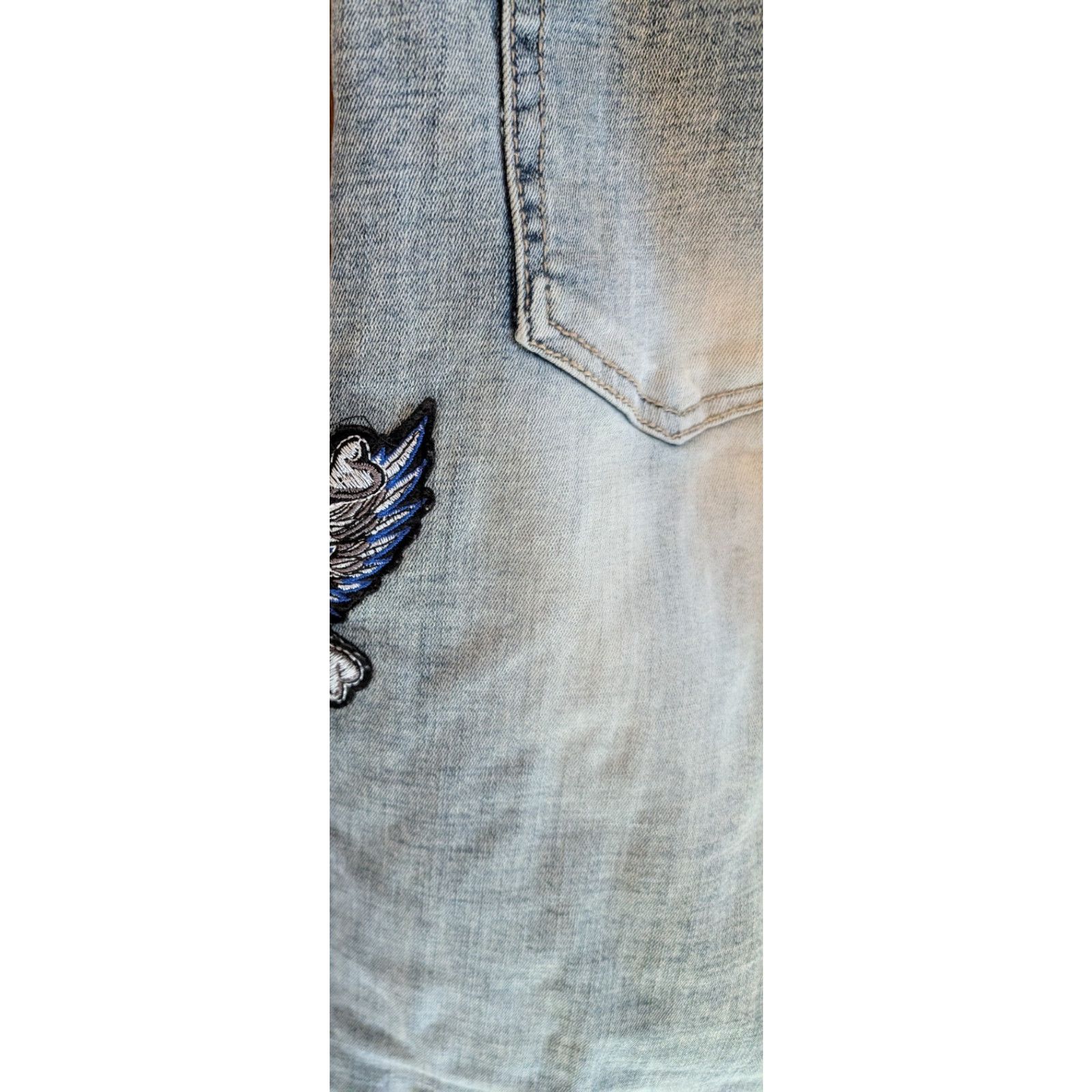 Other Men's Jeans Y2K Grunge Size 36x33 Patch Skate Street Size US 36 / EU 52 - 5 Thumbnail
