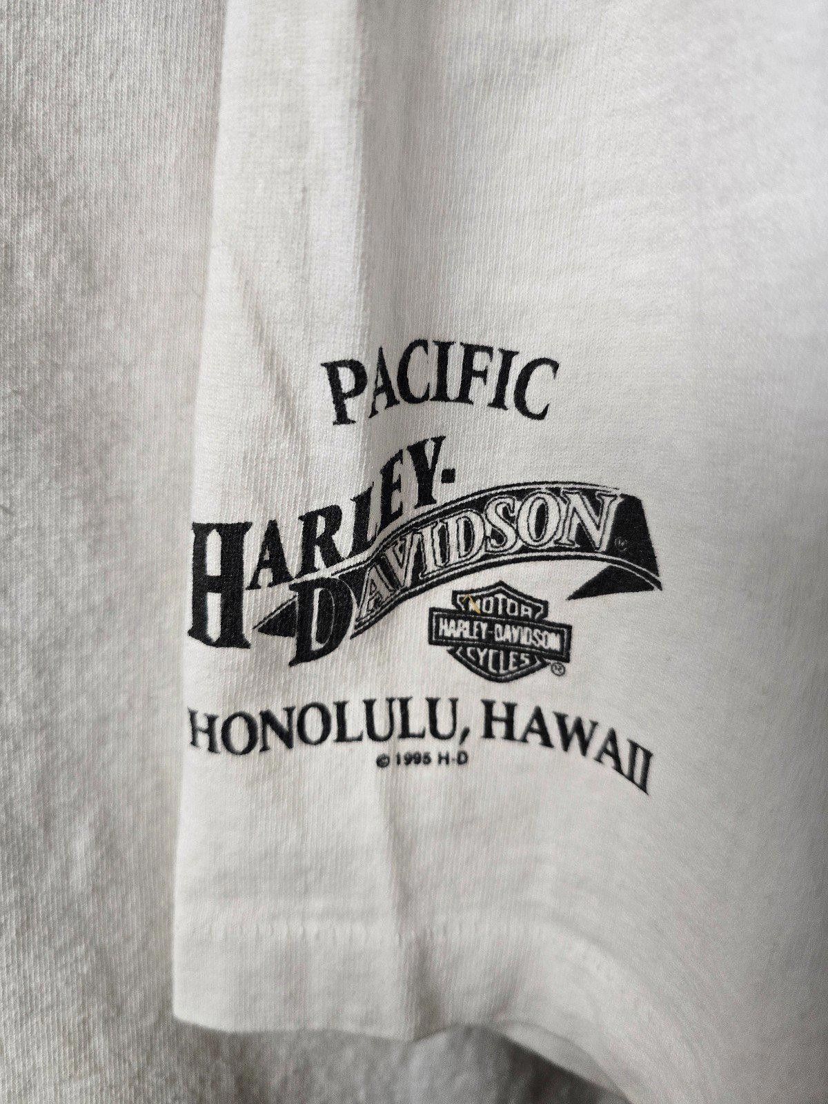 Harley Davidson Vtg 1995 Harley Davidson Pacific Honolulu XL Single Stitch Size US XL / EU 56 / 4 - 3 Thumbnail
