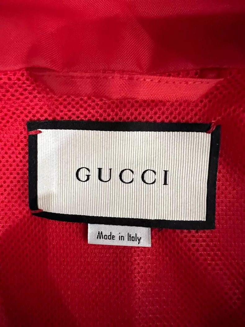 Gucci Gucci Color-blocked logo embroidered red and blue windbreak Size US S / EU 44-46 / 1 - 3 Thumbnail