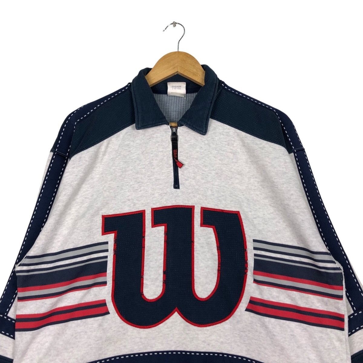 Japanese Brand × Vintage × Wilson Vintage Wilson Sweatshirt Big Logo Spell Out Streetwear Size US M / EU 48-50 / 2 - 2 Thumbnail