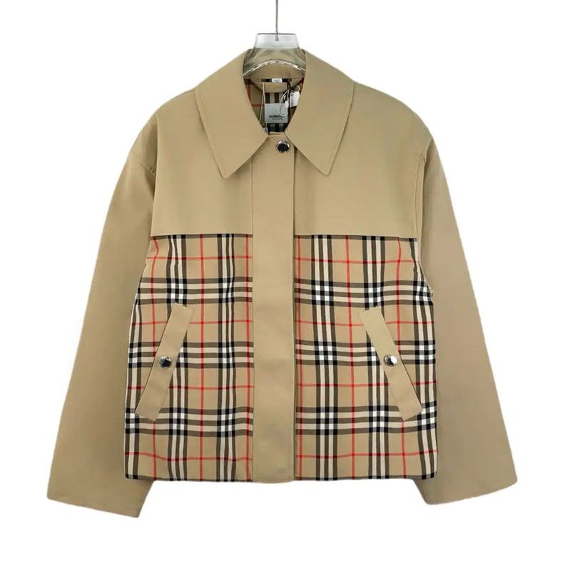 Burberry Burberry Brown Cotton Women's Jacket Size S / US 4 / IT 40 - 1 Thumbnail