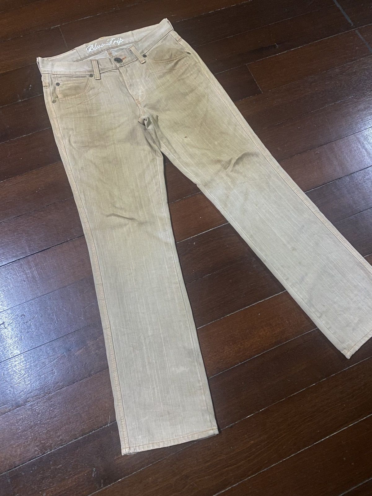 Edwin VINTAGE EDWIN BLUE TRIP 503 FLARE JEANS mud wash Size US 36 / EU 52 - 10 Thumbnail