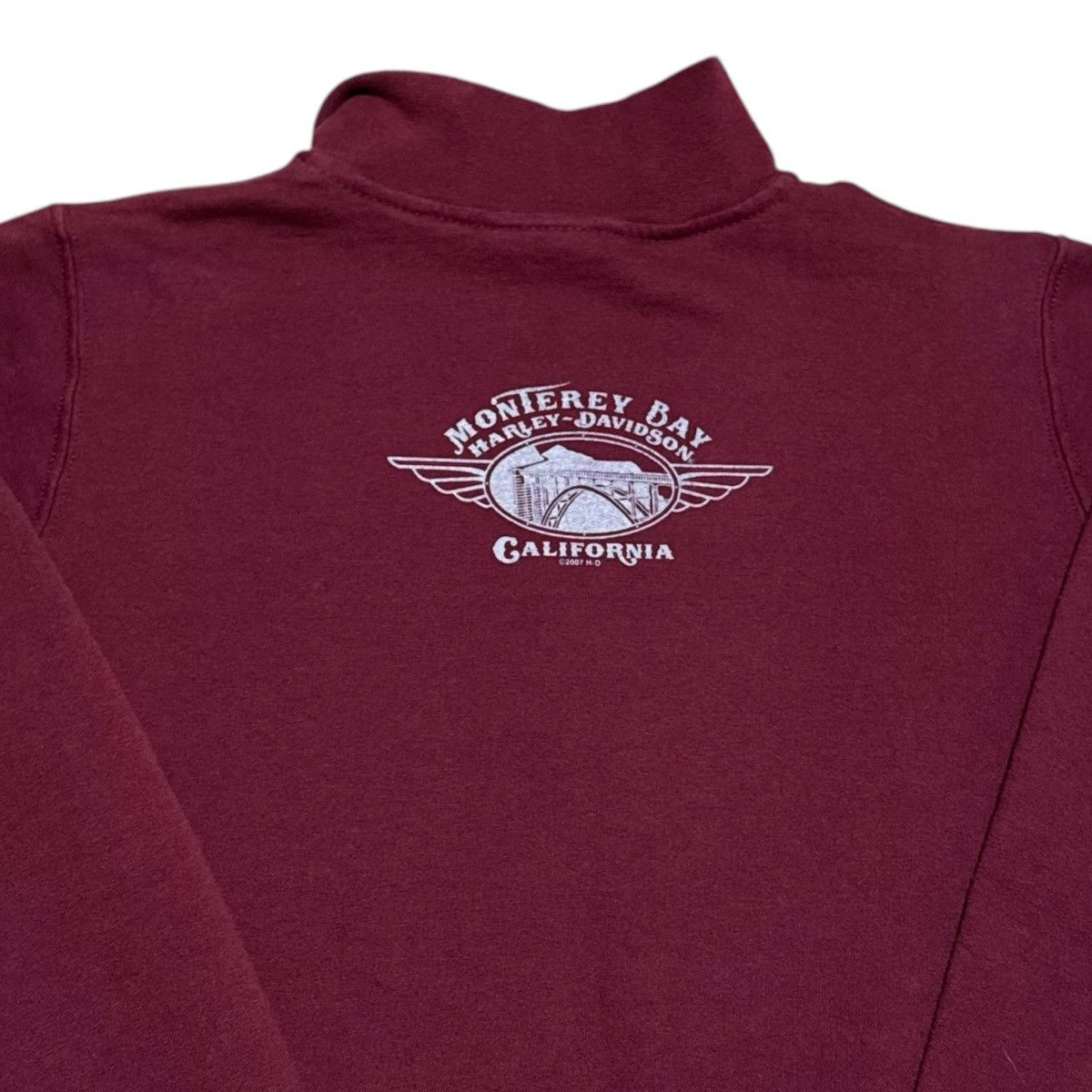 Harley Davidson Harley Davidson 2007 Maroon California Sweatshirt Women’s XS Size XS / US 0-2 / IT 36-38 - 4 Thumbnail