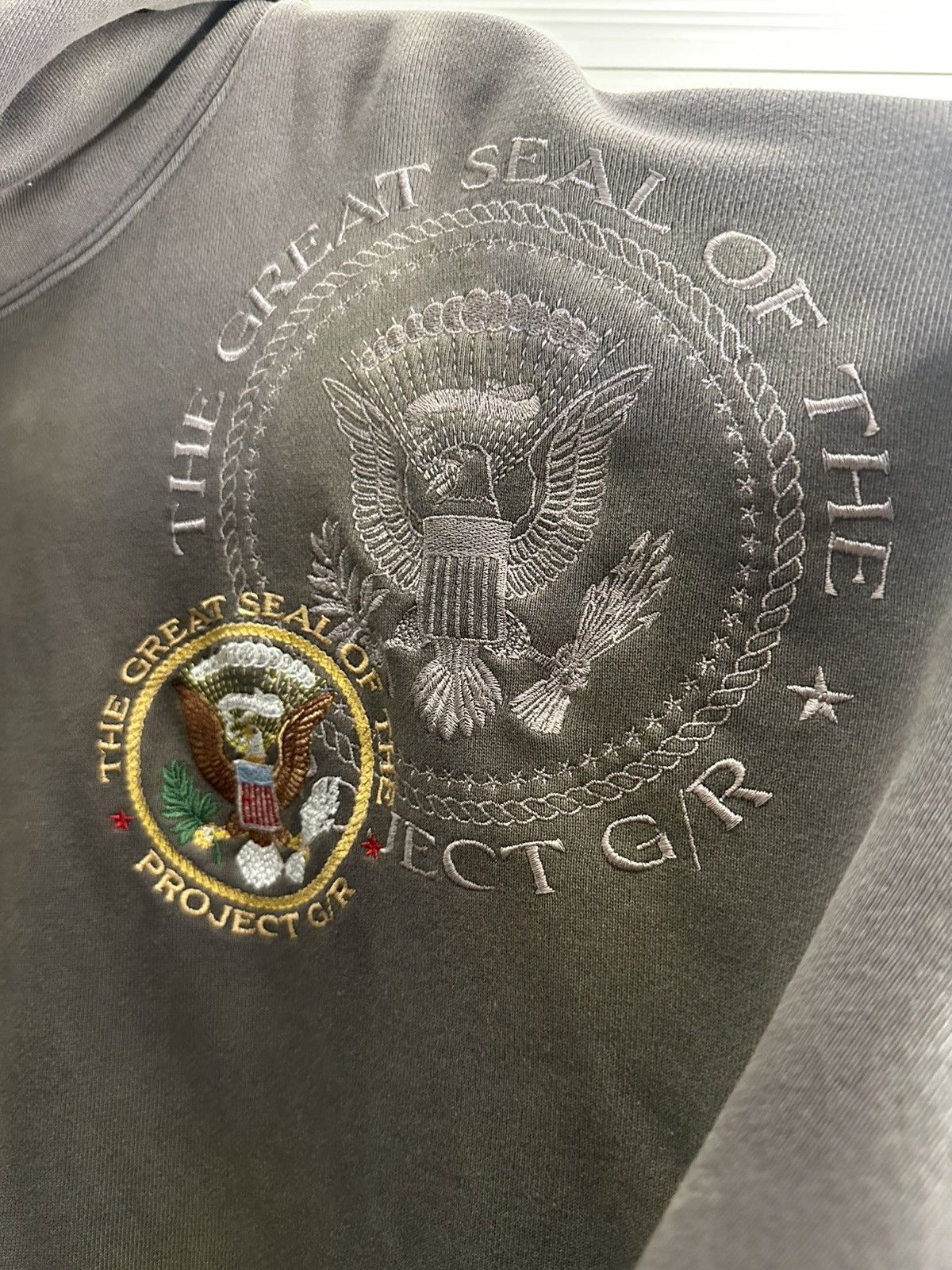 PROJECT G/R Project G/R the Great seal president embroidered hoodie Size US M / EU 48-50 / 2 - 2 Thumbnail