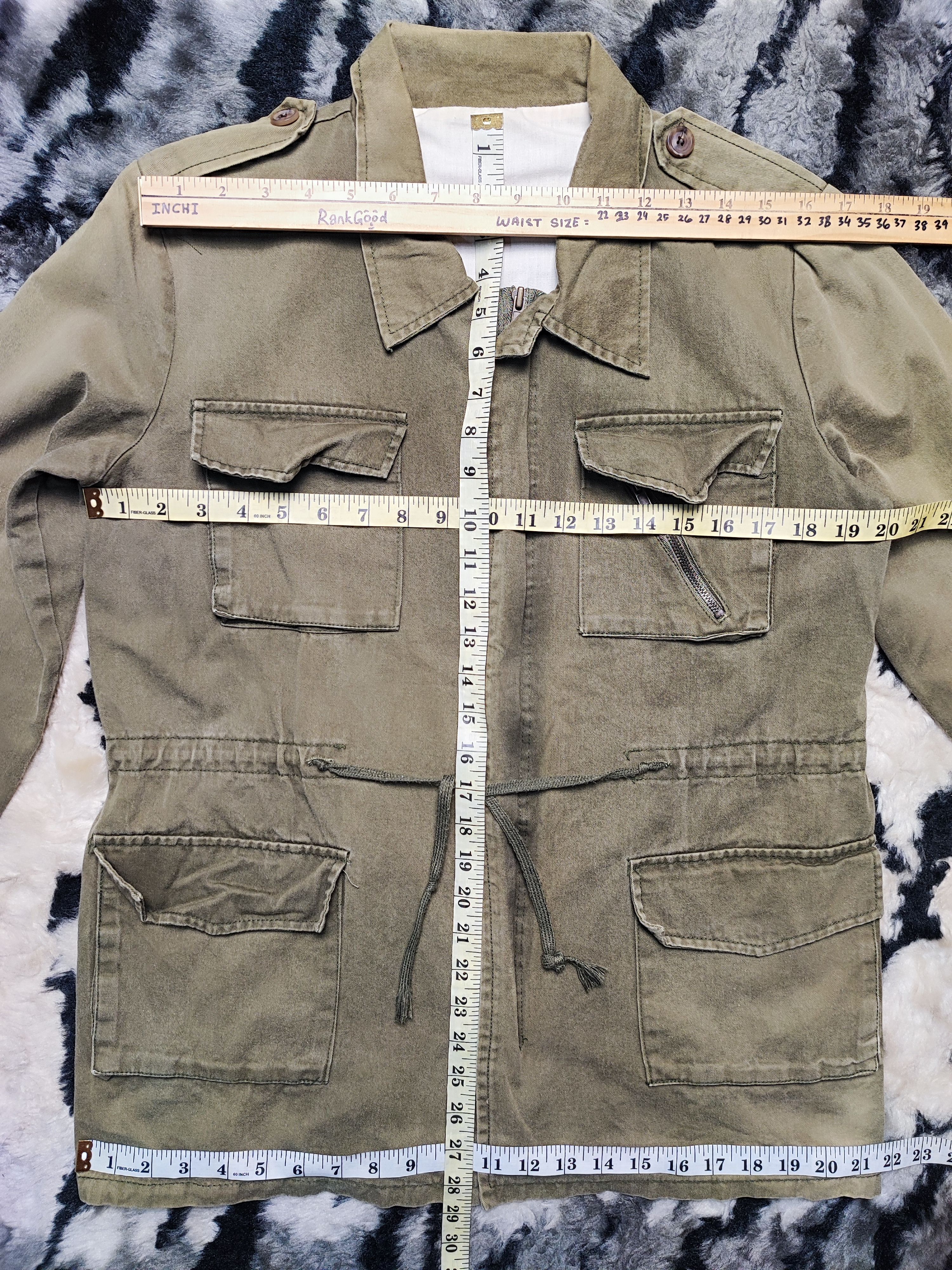 Vintage Vintage Faded Olive Military Field Jacket Utility Coat Size US M / EU 48-50 / 2 - 4 Thumbnail
