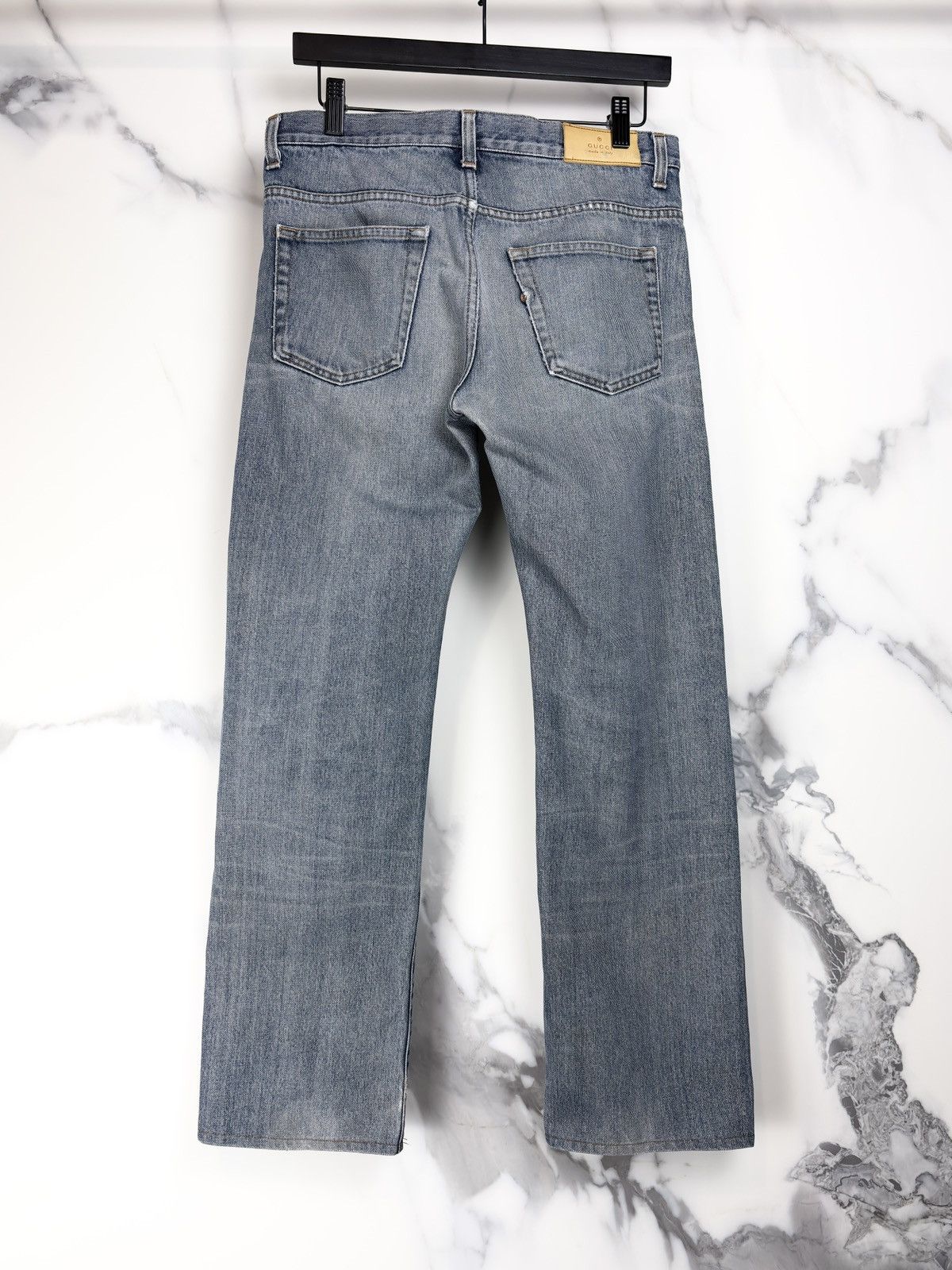 Gucci Gucci Tom Ford Vintage Horsebit Faded Blue Denim Jeans Size US 28 / EU 44 - 2 Thumbnail