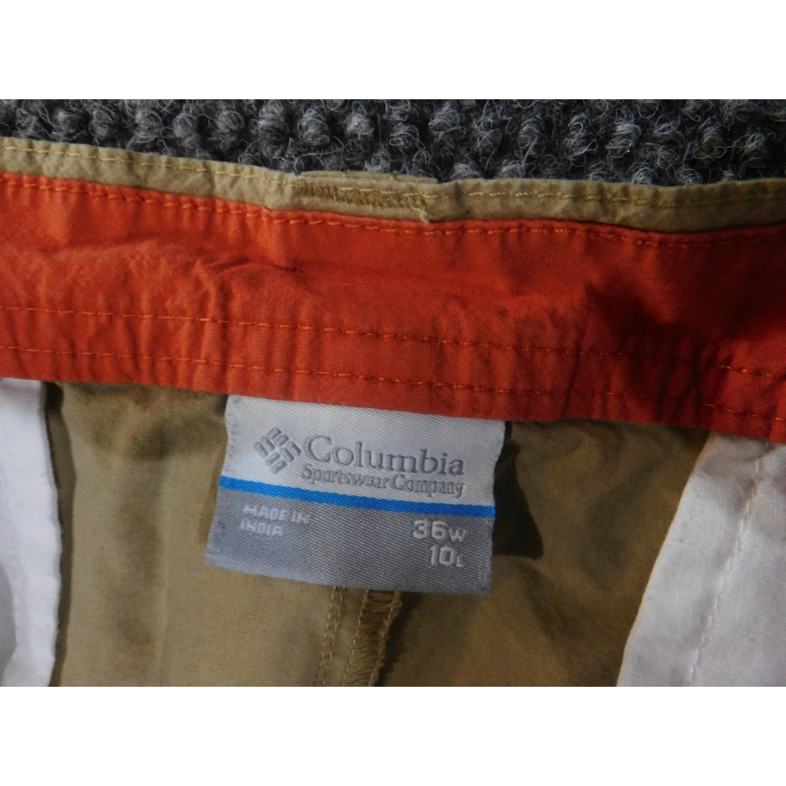 Vintage Columbia Shorts Mens 36W Khaki Outdoor Hiking Casual Cotton Beige Size US 36 / EU 52 - 6 Thumbnail