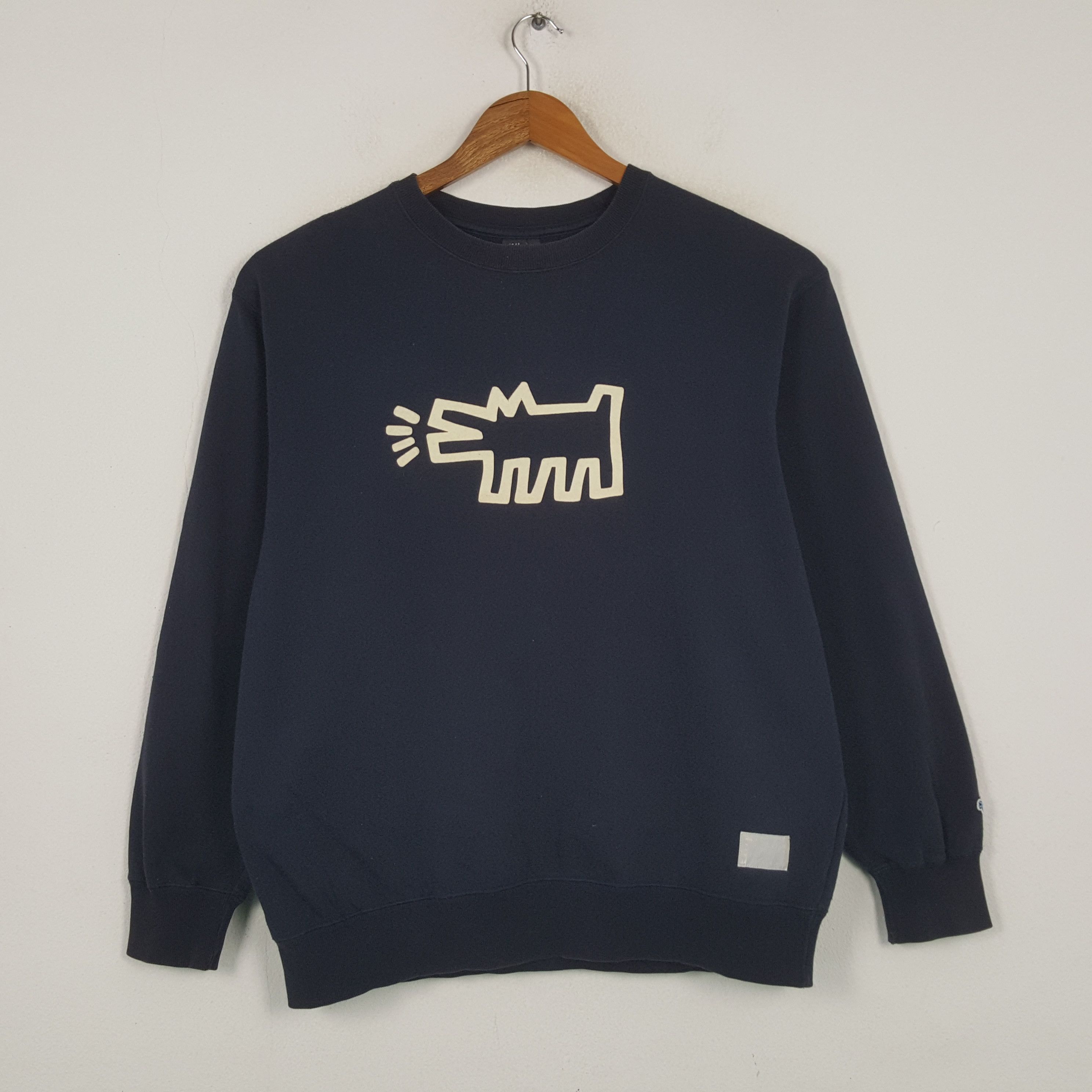 Uniqlo × Vintage Vintage Keith Haring American Art Brand Sweatshirt C295N25 Size US L / EU 52-54 / 3 - 1 Thumbnail
