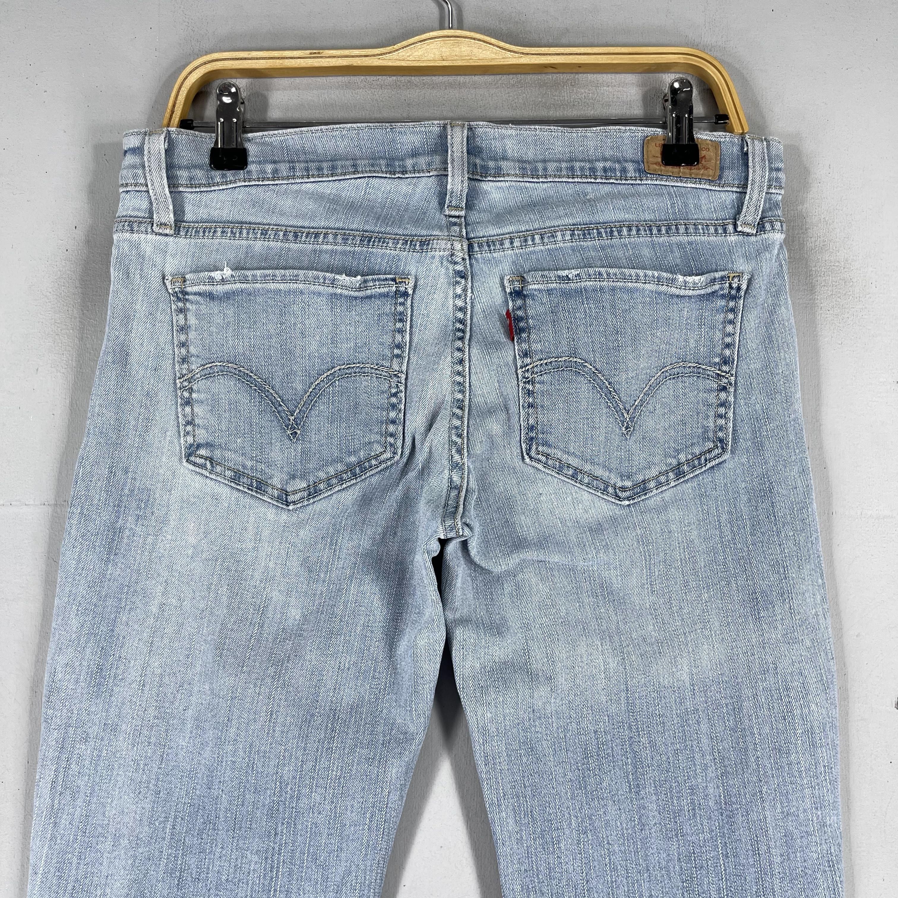 Levi's Size 33 Vintage Levis 524 Distressed Bootcut Sun Faded Jeans Size 33" - 6 Thumbnail