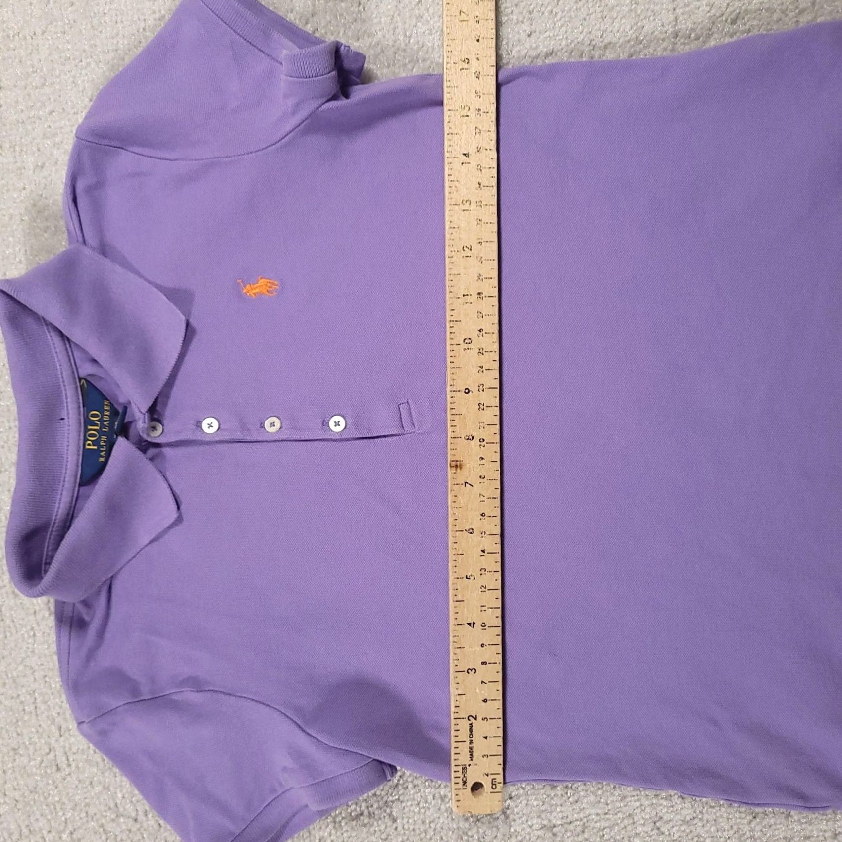 Polo Ralph Lauren Polo Ralph Lauren Polo Shirt Girls XL 16 Purple Orange Pony Logo Short Sleeve Polo Ralph Lauren Shirt Girls XL 16 Purple Orange Pony Logo Short Sleeve Size XL / US 12-14 / IT 48-50 - 4 Thumbnail