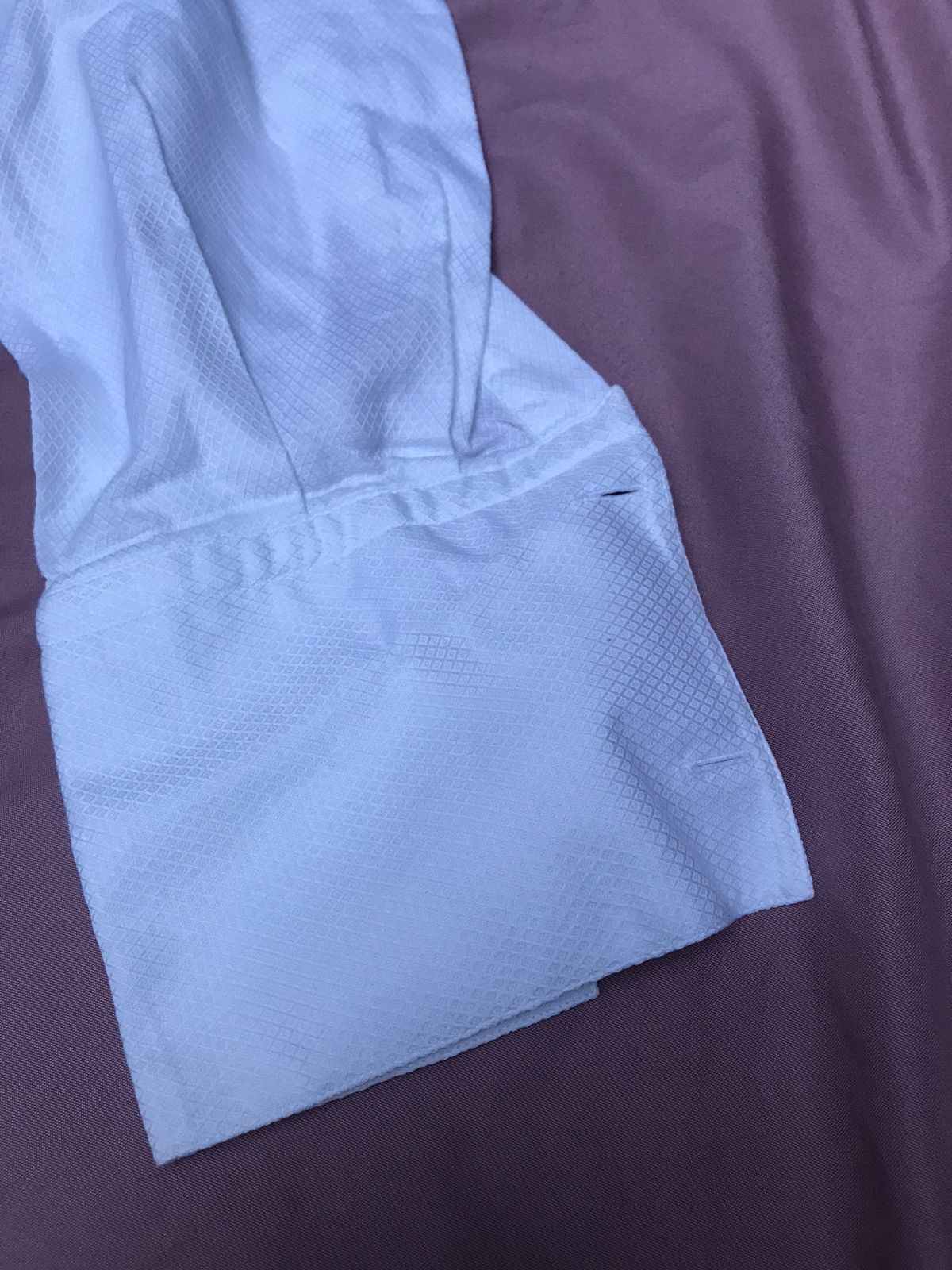 Pal Zileri PAL ZILERI WHITE TUXEDO BUTTON UP, MOTHER OF PEARL BUTTONS Size 42R - 3 Thumbnail
