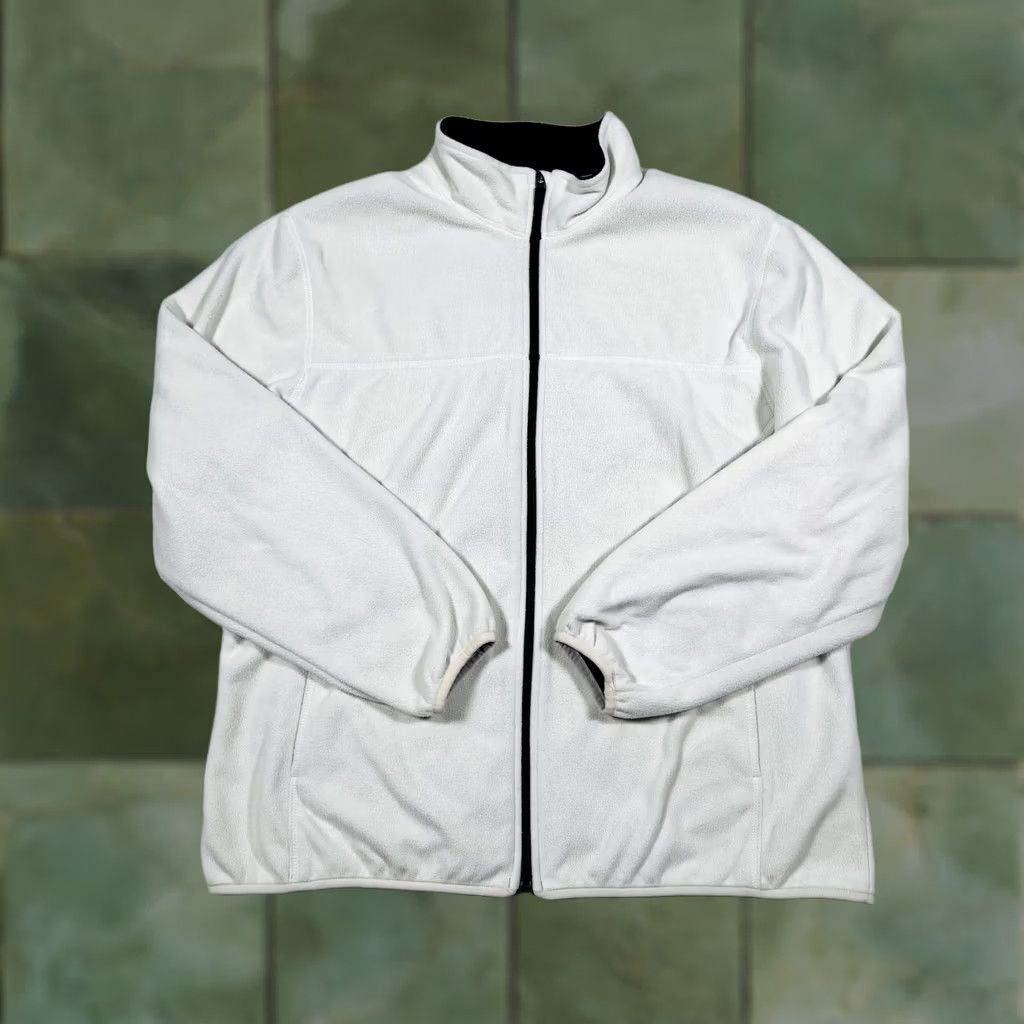 Lands' End Lands' End Fleece Jacket Womens 1X White Full Zip Pockets Plus Size Warm de0 Vintage? (structure) Size XL / US 12-14 / IT 48-50 - 1 Thumbnail