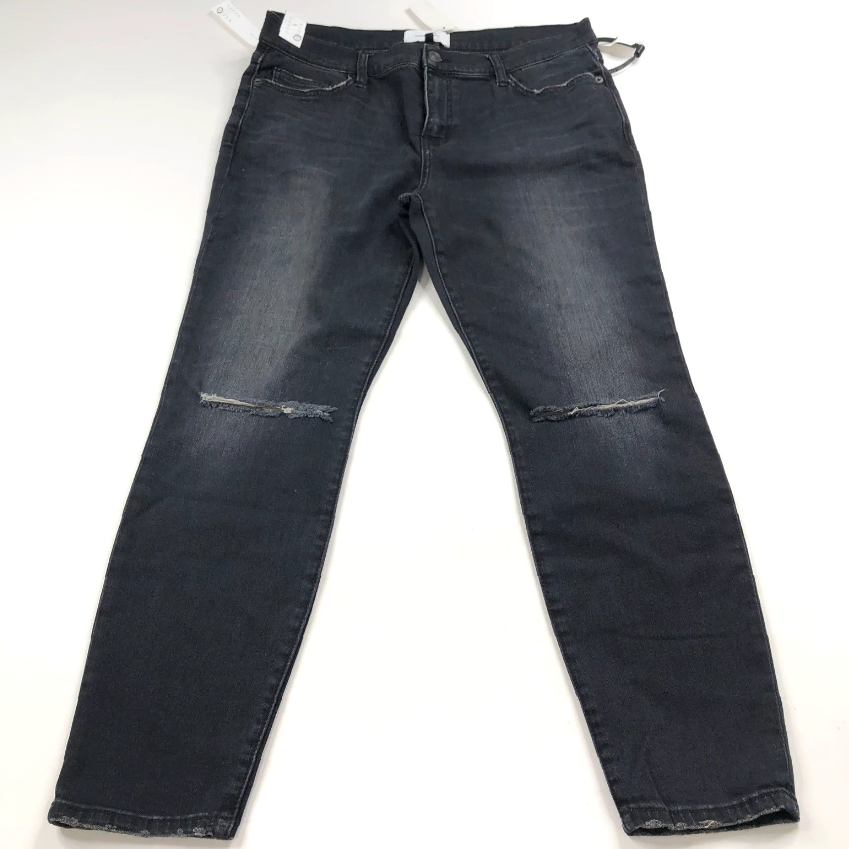 Vintage Current/Elliott Stiletto Jeans Black Mid Rise Denim 32 Regular Women’s 5-Pocket Cotton Blend Jeans Retro Ready List Size 24" / US 00 / IT 34 - 3 Thumbnail