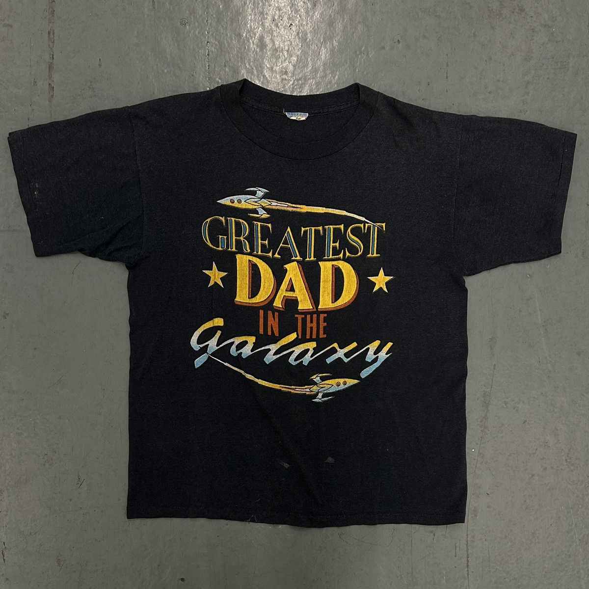 Vintage Vintage “Greatest Dad in the Galaxy” Space Tee Size US M / EU 48-50 / 2 - 1 Thumbnail