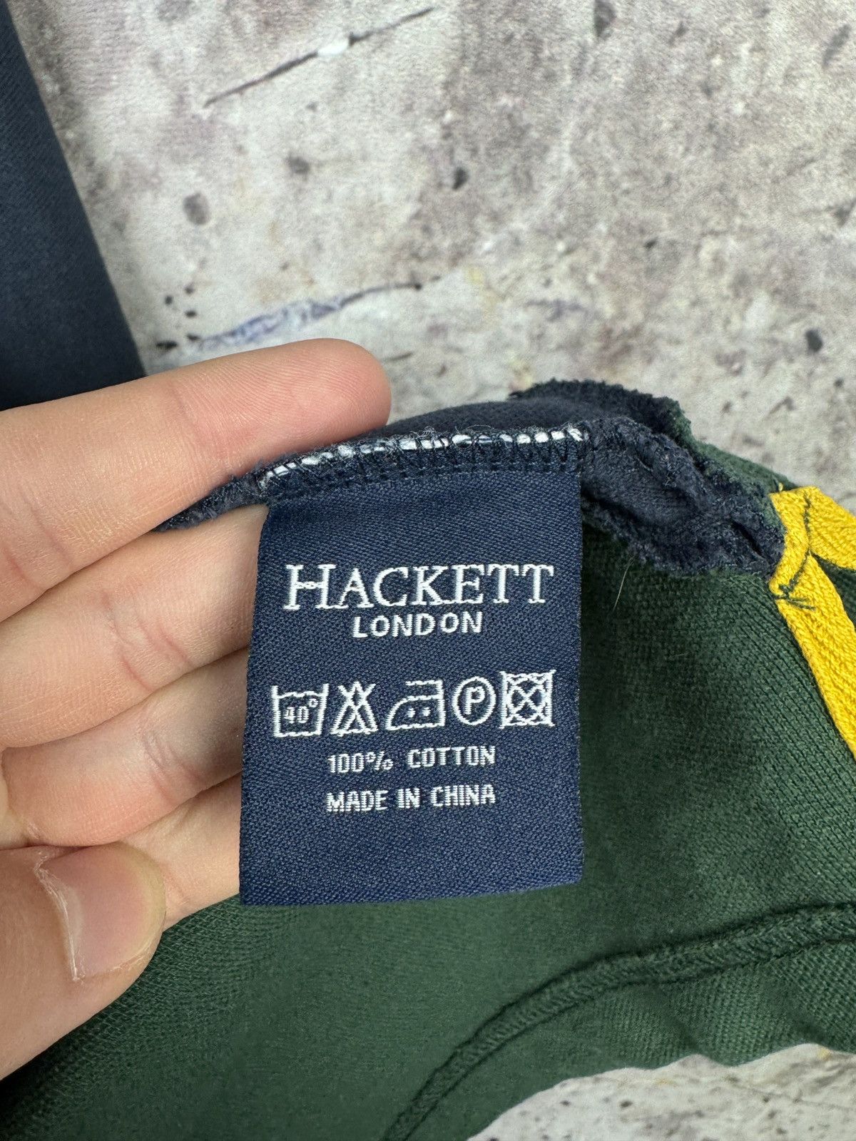 Hackett Men’s Hackett Army Polo Shirt Long Sleeve Regby Size Medium Size US M / EU 48-50 / 2 - 9 Thumbnail