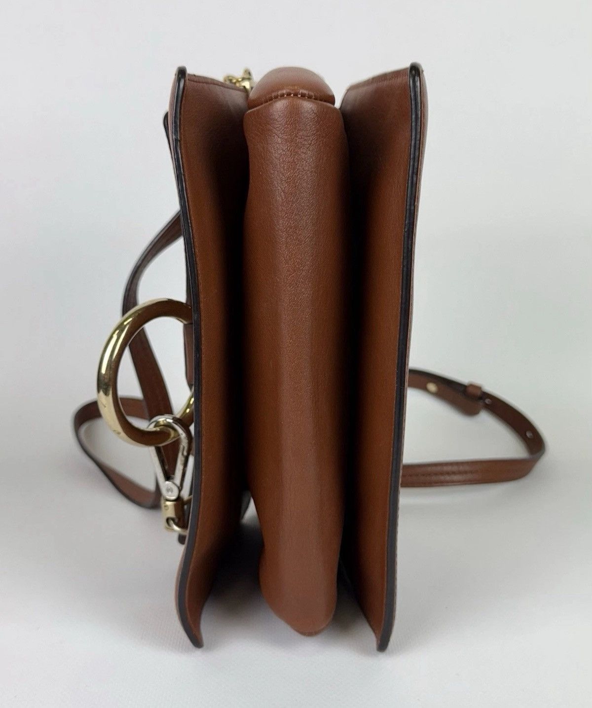 Chloe Chloe Tobacco Leather And Suede Small Faye Bag Shoulder Bag Size ONE SIZE - 6 Thumbnail