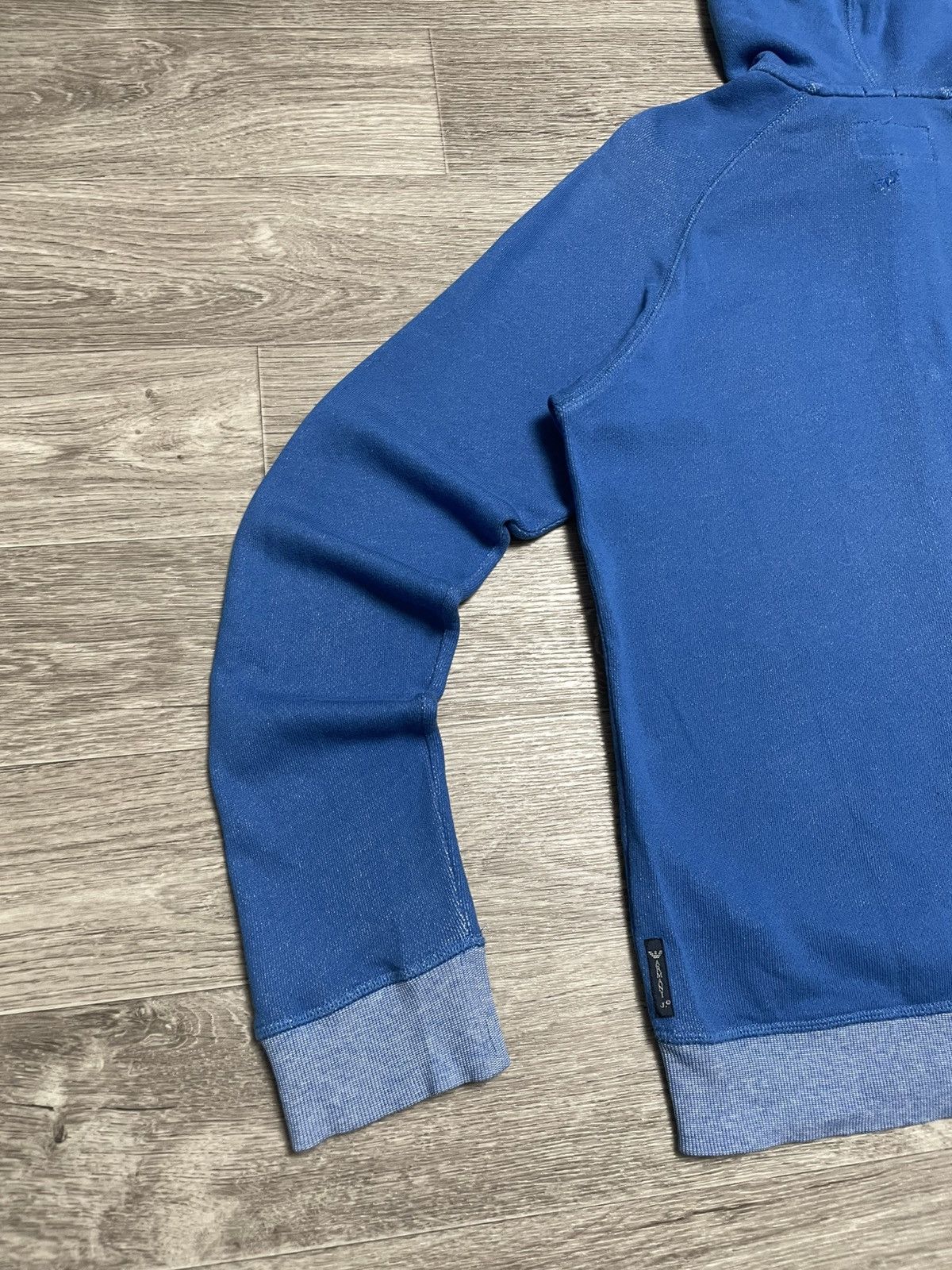 Armani Vintage Armani Jeans Blue Logo Zip-Up Hoodie Size US M / EU 48-50 / 2 - 16 Thumbnail