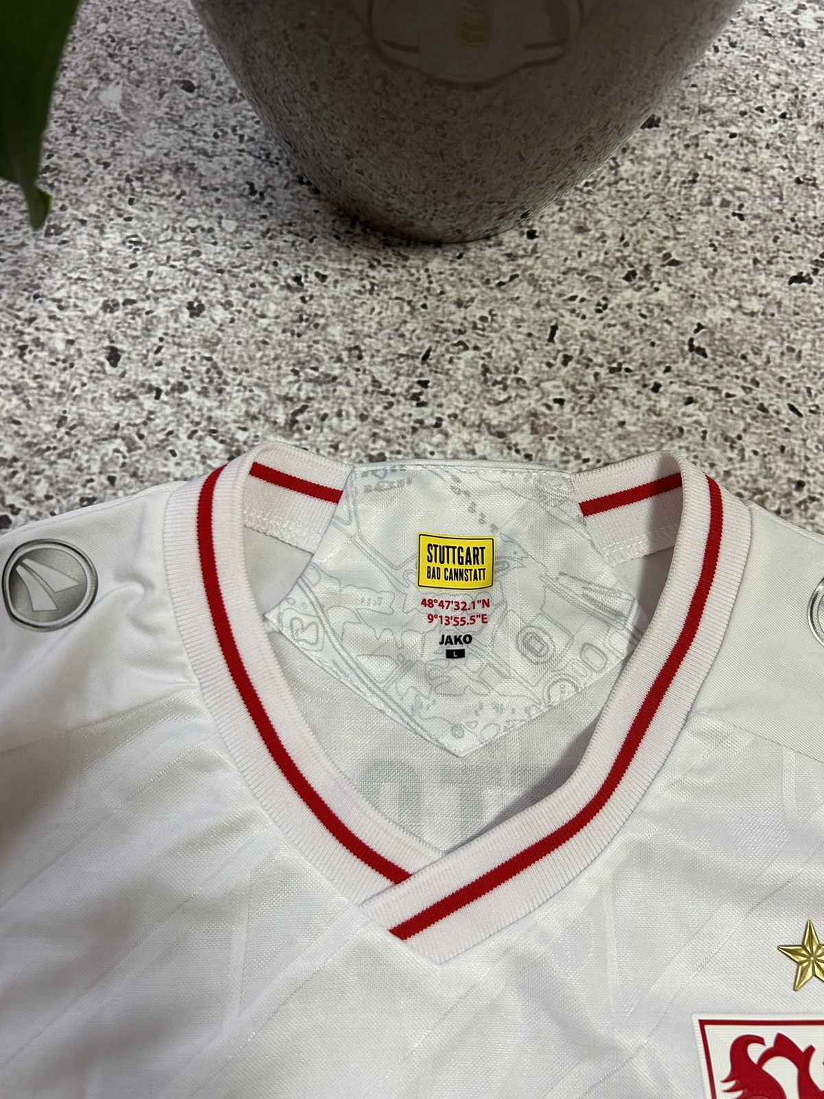 Vintage Jako Germany VFB Stuttgart 2020 2021 Klement Soccer Jersey Size US L / EU 52-54 / 3 - 10 Thumbnail