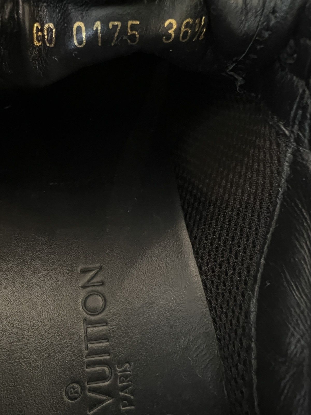 Louis Vuitton Louis Vuitton Black Perforated Run Away Sneakers Size US 6.5 / EU 39-40 - 8 Thumbnail