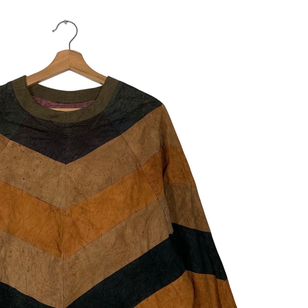 Japanese Brand Japanese Brand Leather Sweater Size US L / EU 52-54 / 3 - 5 Thumbnail