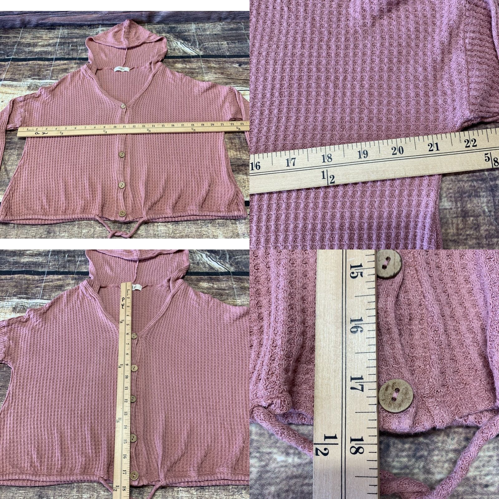 Pinko JOLIE Pullover Cropped Sweater Top Woman's Size M Peachy Pink Long Sleeve V-Neck Casual Shirt Womens Size M / US 6-8 / IT 42-44 - 8 Thumbnail