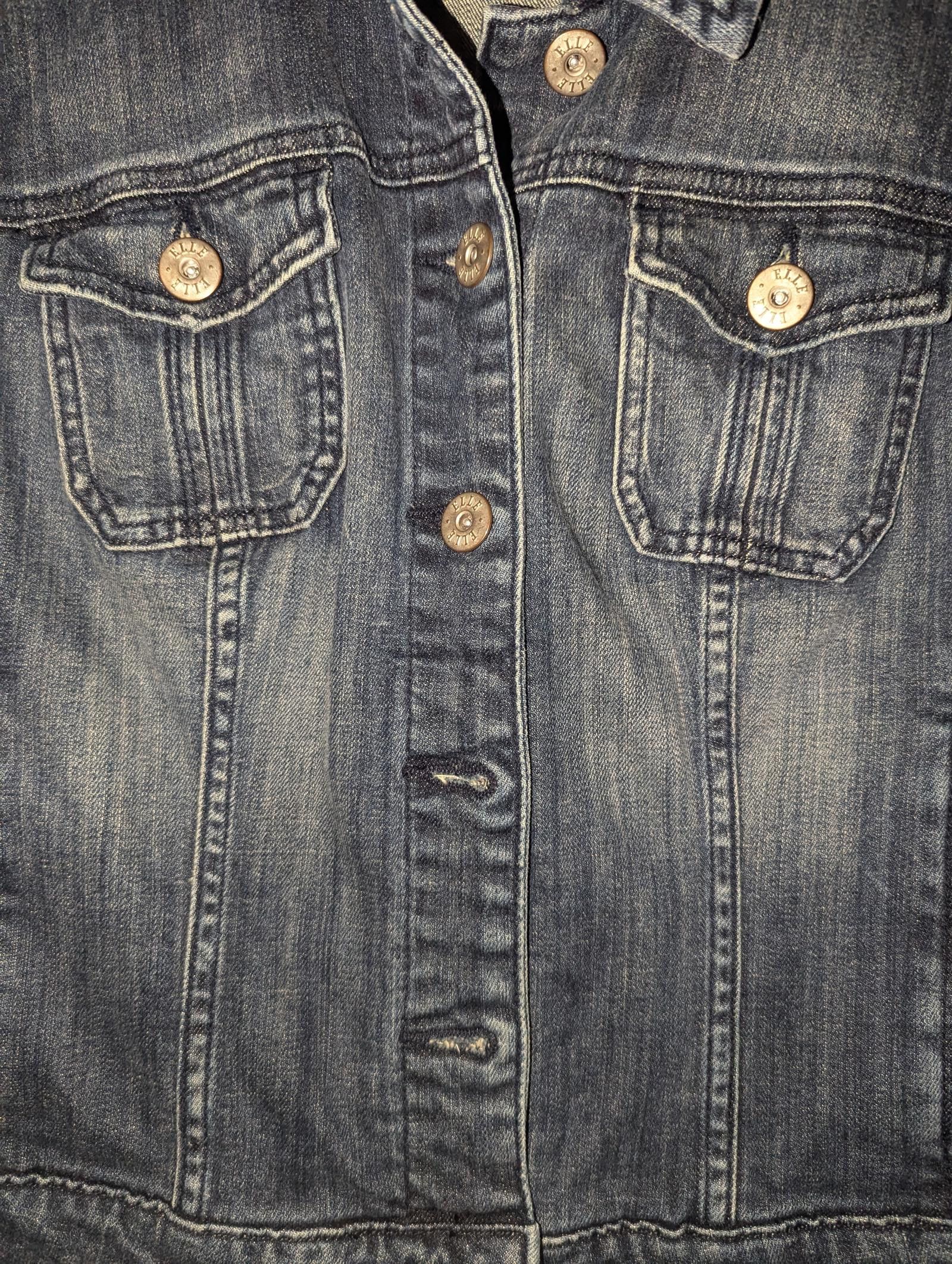 Ellesse Vintage Elle Women's Denim Jacket - Classic Blue Jean Medium Size M / US 6-8 / IT 42-44 - 3 Thumbnail