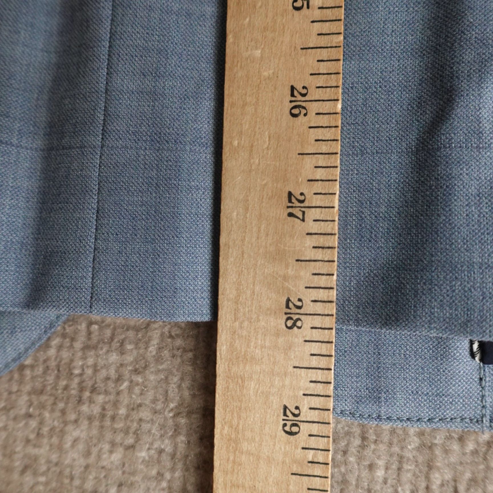 Bonobos Bonobos Blazer 38R Blue Wool Blend Slim Jacket Single-Breasted Notch Lapel Men Slim Fit Blue N/A ." Size 38R - 3 Thumbnail