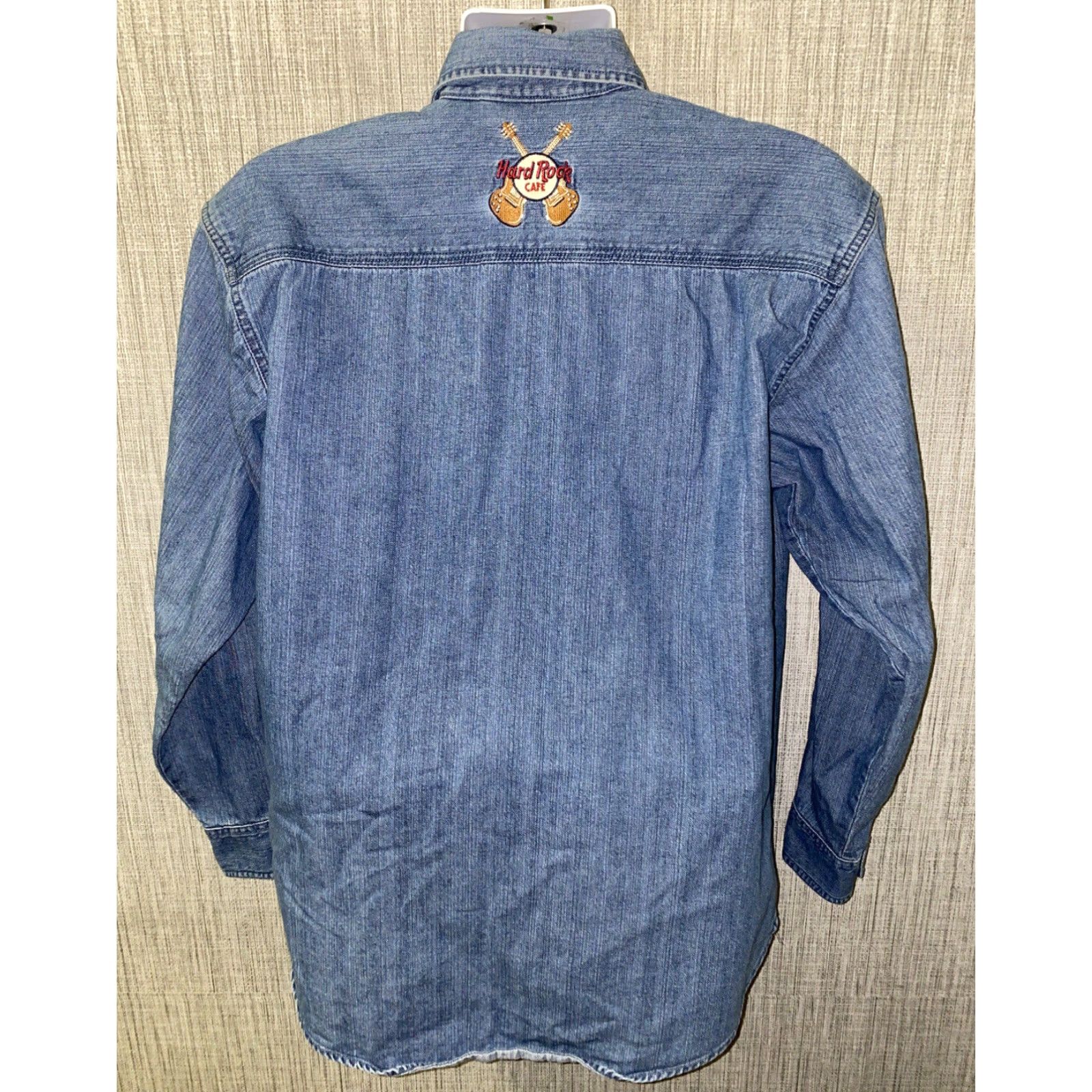 Hard Rock Cafe Hard Rock Cafe Shirt Denim Long Sleeve Button-Up M Blue Mens Philadelphia Size US M / EU 48-50 / 2 - 5 Thumbnail