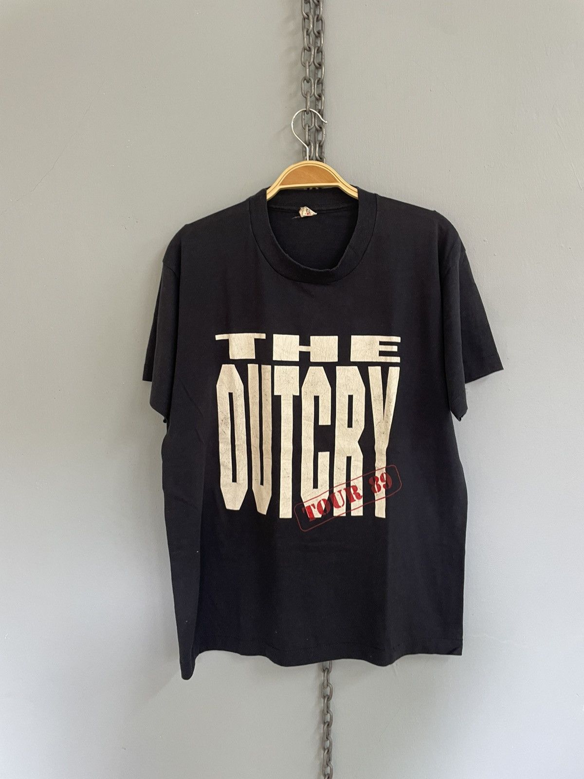 Vintage 80s The Outcry tour 89 band t shirt