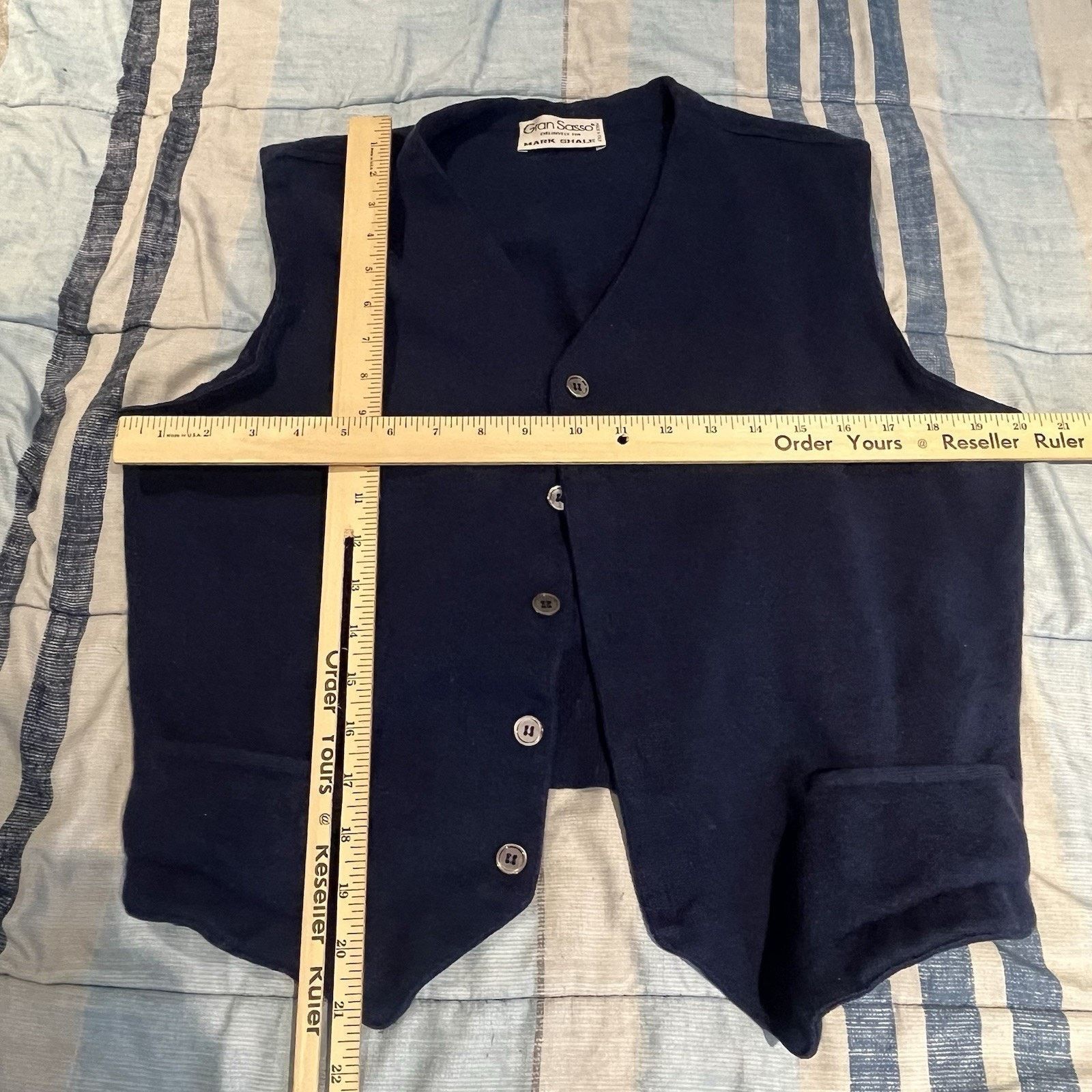 Gran Sasso Gran Sasso women's XL 52 virgin wool sweater vest Size XL / US 12-14 / IT 48-50 - 3 Thumbnail