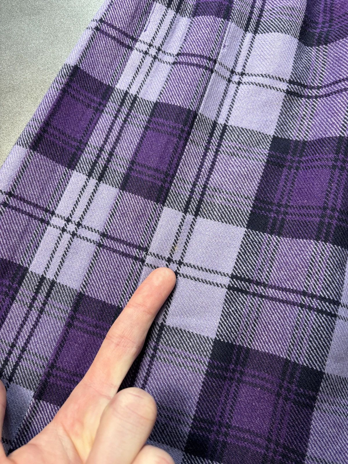 Marks & Spencer × Vintage 1960s Plaid Skirt Vintage St. Michaels England Tartan School Size 23" - 18 Thumbnail