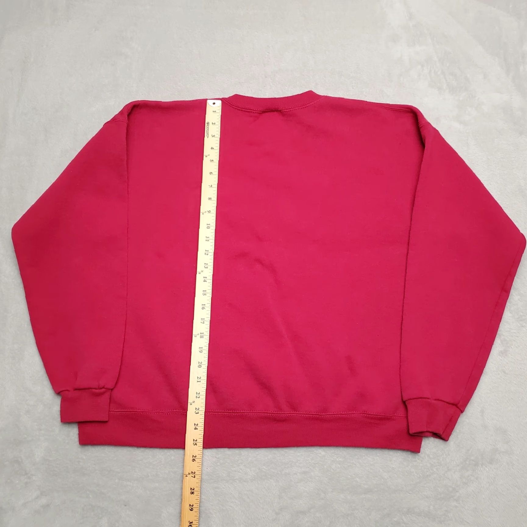 Vintage Vintage Cheetah Sweatshirt Mens XL Red Long Sleeve 50/50 USA Mervyns USA Size US XL / EU 56 / 4 - 4 Thumbnail