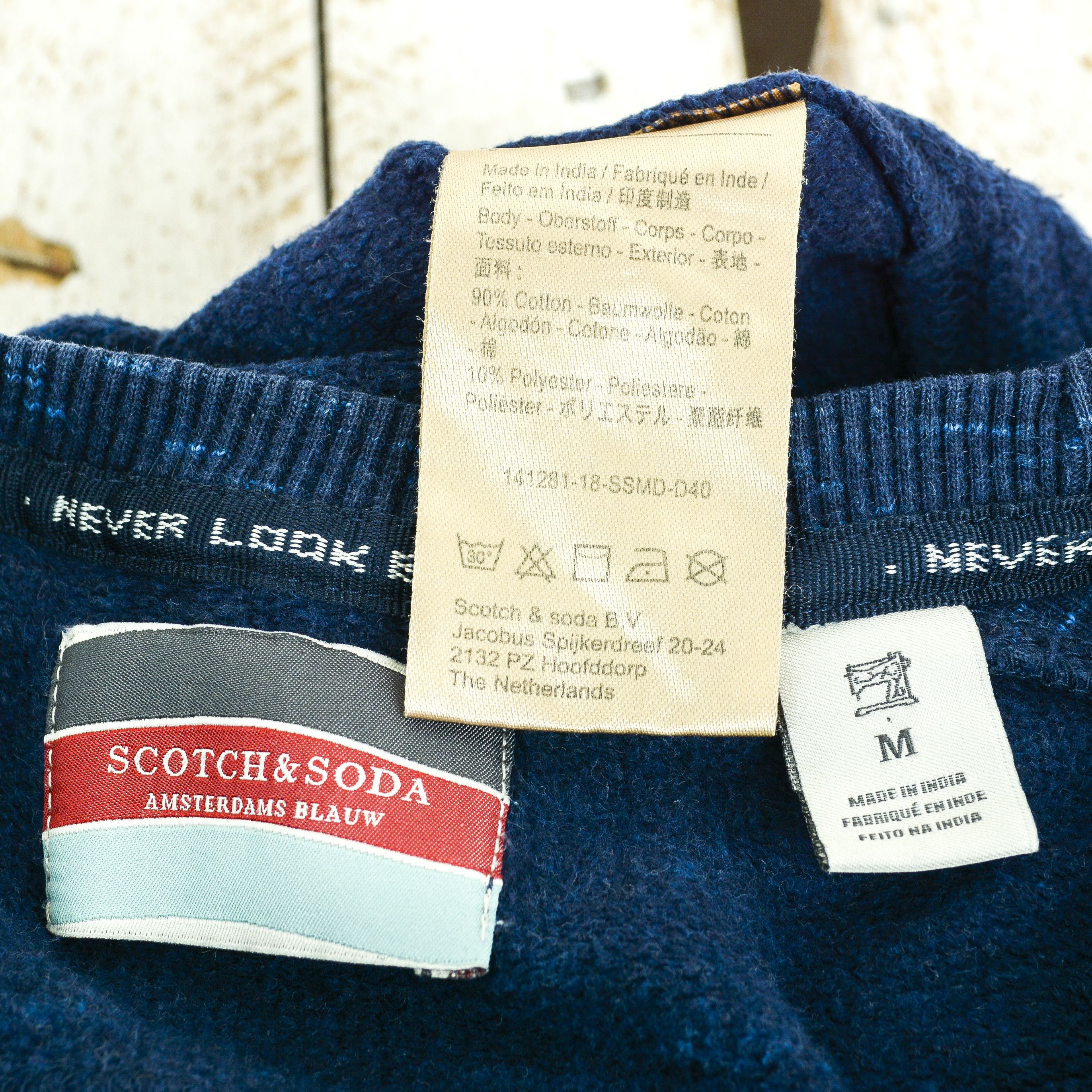 Scotch & Soda Pullover Jumper Sweatshirt Crew Neck Casual Blue Cotton Top Size US M / EU 48-50 / 2 - 7 Thumbnail