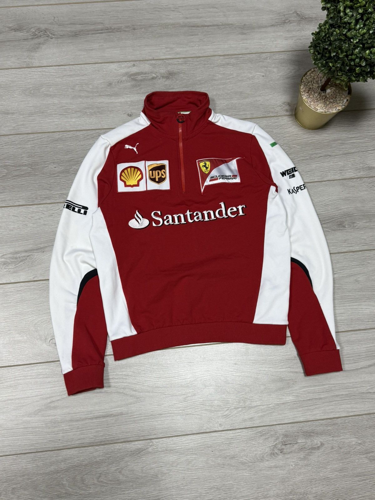 Puma Puma Santander scuderia Ferrari 1/4 zip big logo Size US M / EU 48-50 / 2 - 3 Thumbnail