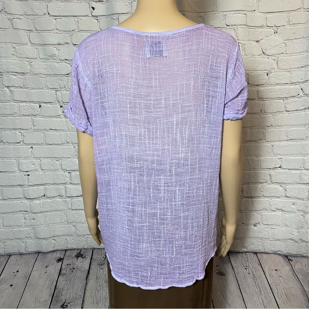 Other NWT New Tina + Jo Lilac Short Sleeve Sample Sale Top Size S Size S / US 4 / IT 40 - 6 Thumbnail