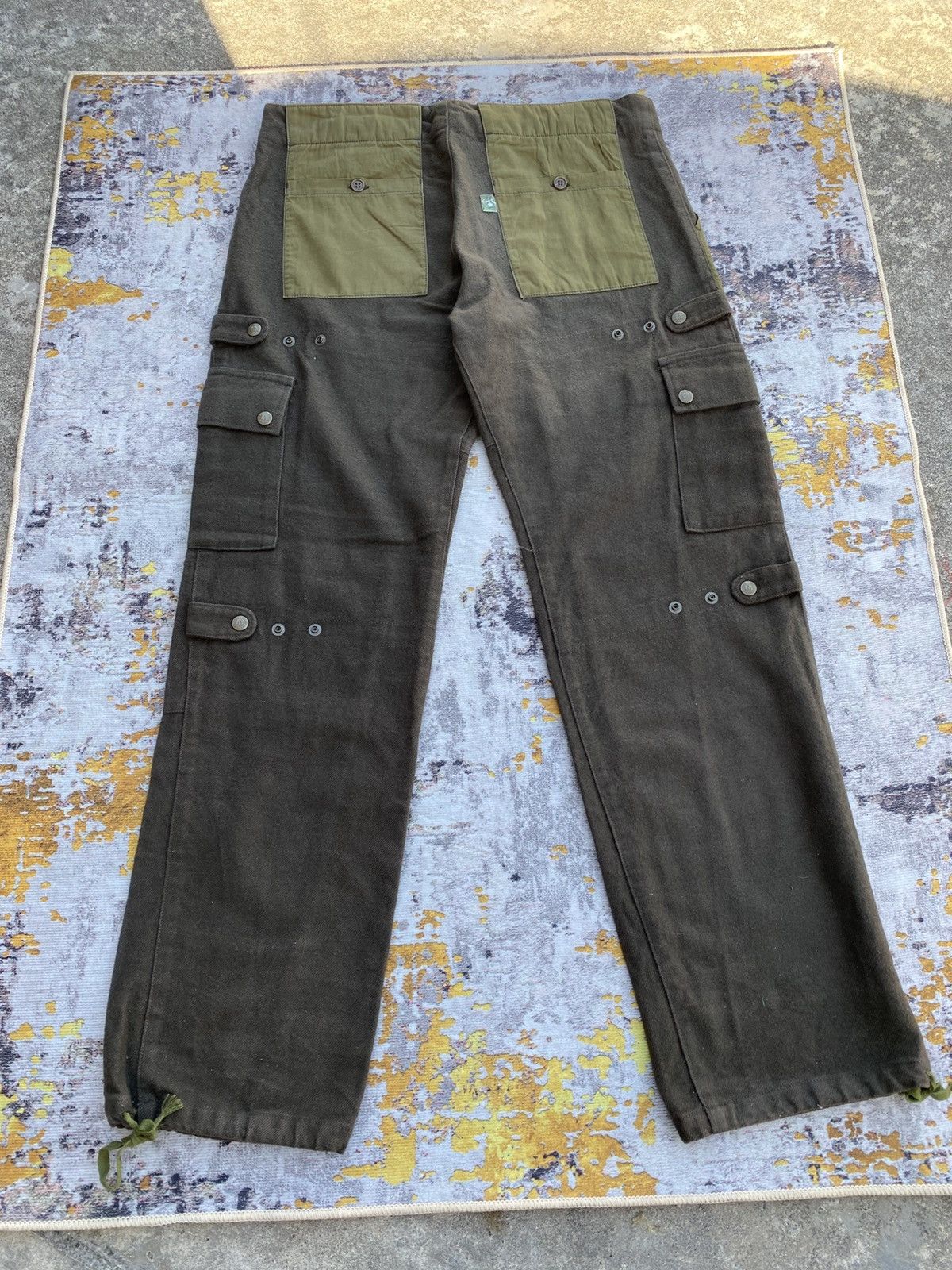 Japanese Brand Vintage Japanese Brands Wool Cargo Mobstyles Pants Size US 35 - 6 Thumbnail