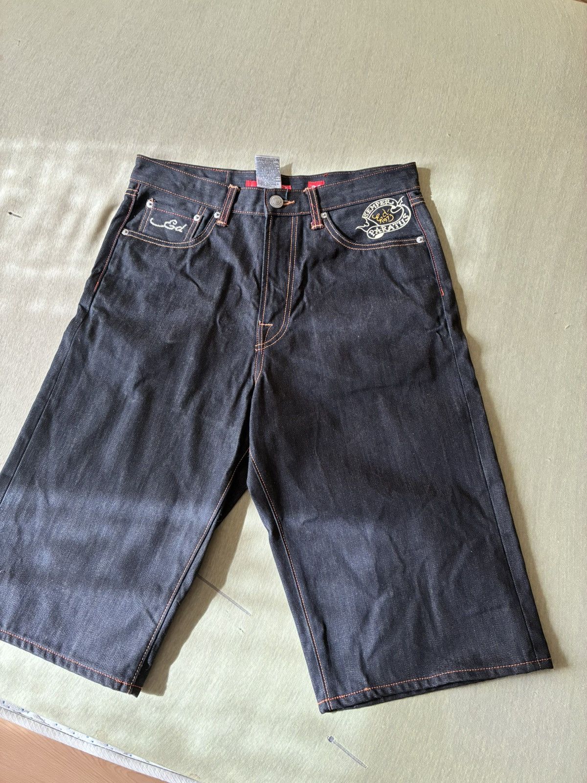 Ed Hardy Vintage Ed Hardy Dry Denim Jorts Size US 32 / EU 48 - 2 Thumbnail