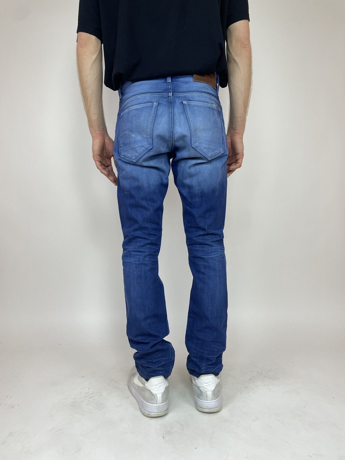 G-Star G-star RAW 3301 SLIM FLING DENIM MEDIUM AGED jeans Mens Size US 33 - 2 Thumbnail