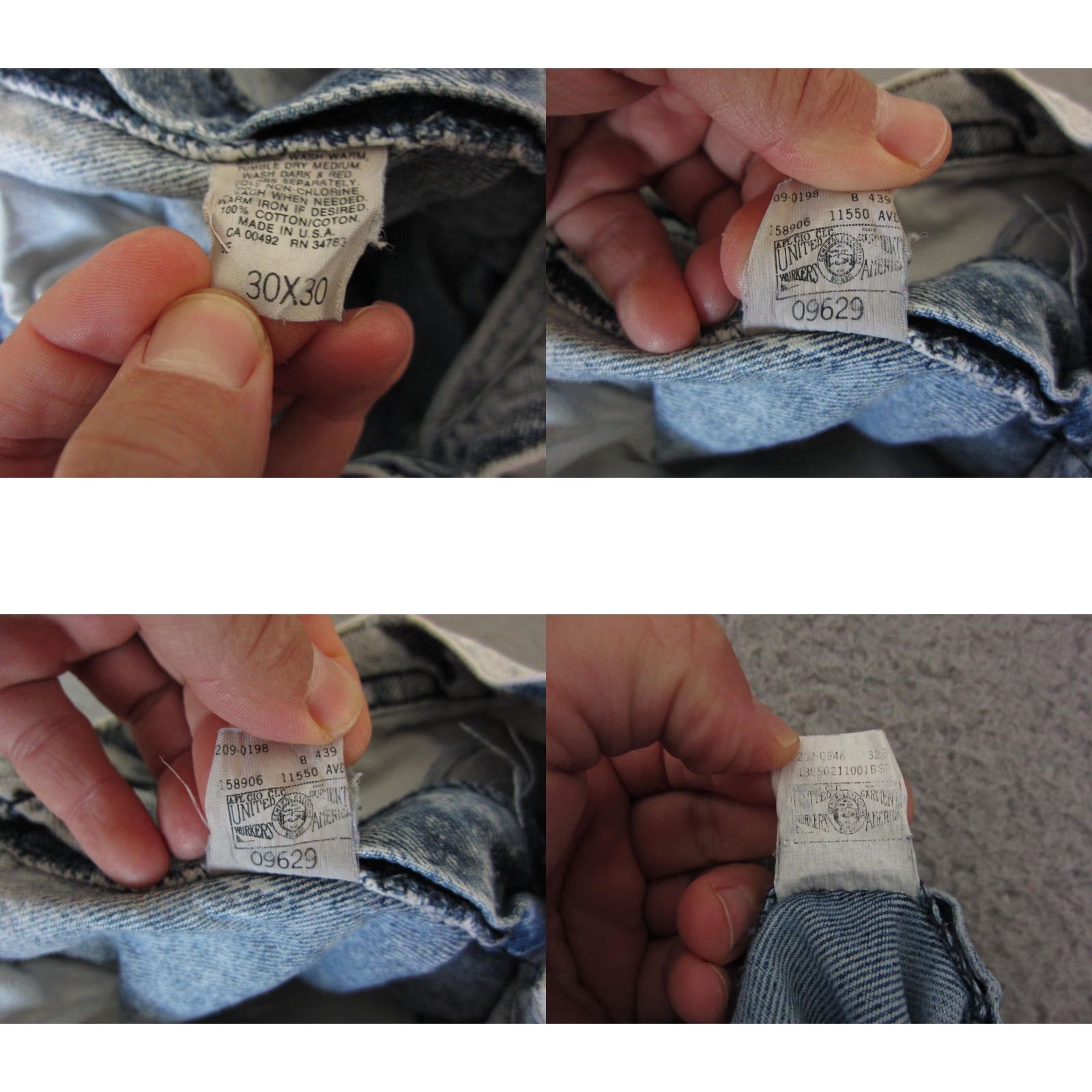 Lee Vintage LEE Jeans Mens 30W x 30L Denim 60s 70s Made in USA Acid Wash Zip Adult Jeans Mens 30 Blue Regular Straight 90s USA Size US 30 / EU 46 - 10 Thumbnail