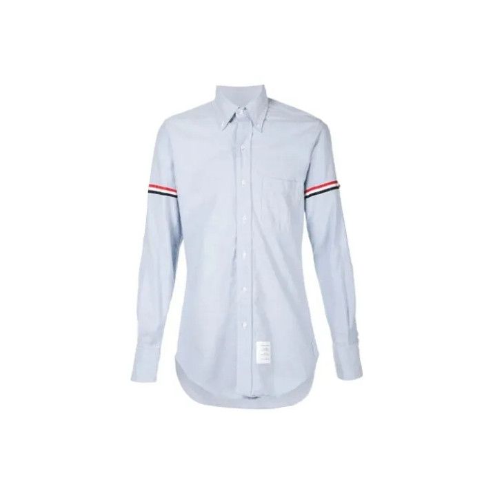Thom Browne TB Classic Striped Long Sleeve Oxford Shirt Size US M / EU 48-50 / 2 - 1 Thumbnail