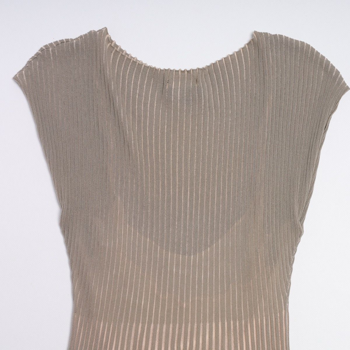 Emporio Armani Emporio Armani Pink Grey Pleated Dress Cotton Viscose Nylon Size M / US 6-8 / IT 42-44 - 13 Thumbnail