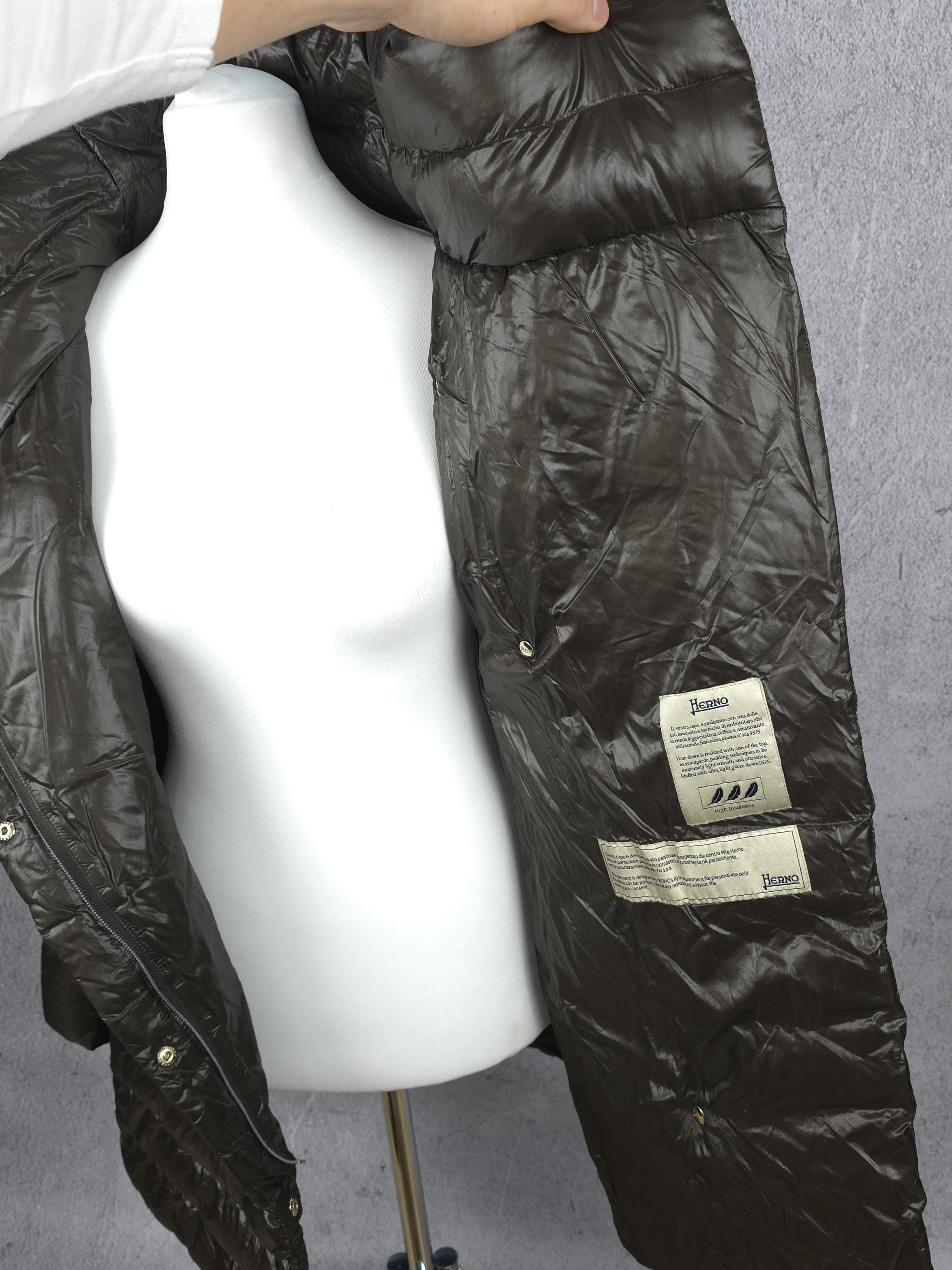 Herno Herno Puffer jacket 'Amelia' in dark brown Size M / US 6-8 / IT 42-44 - 7 Thumbnail