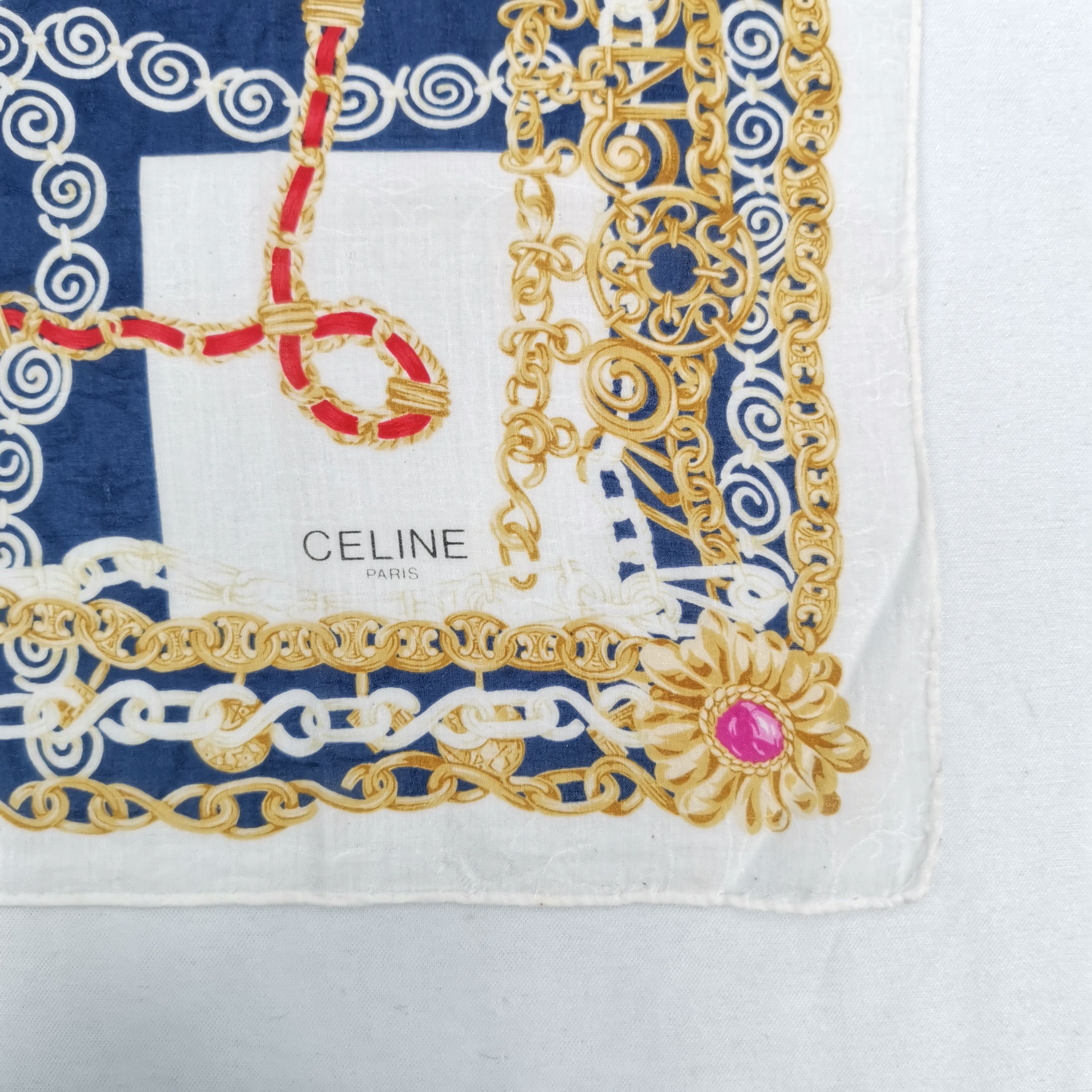 Celine Vintage Celine Paris Handkerchief Neckerchief Bandana Size ONE SIZE - 3 Thumbnail