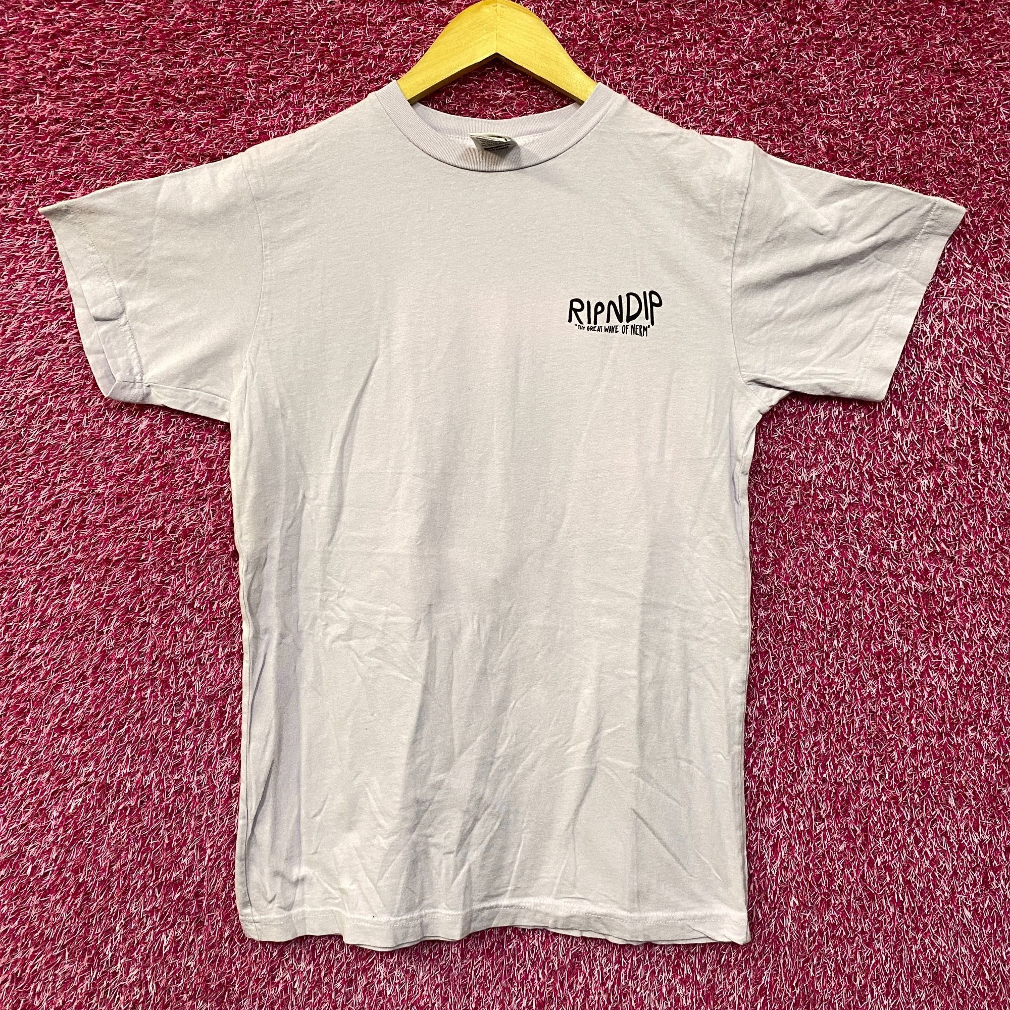 RIPNDIP RIPNDIP Great Wave Lord Nermal Graphic Design T-Shirt Small Size US S / EU 44-46 / 1 - 1 Thumbnail