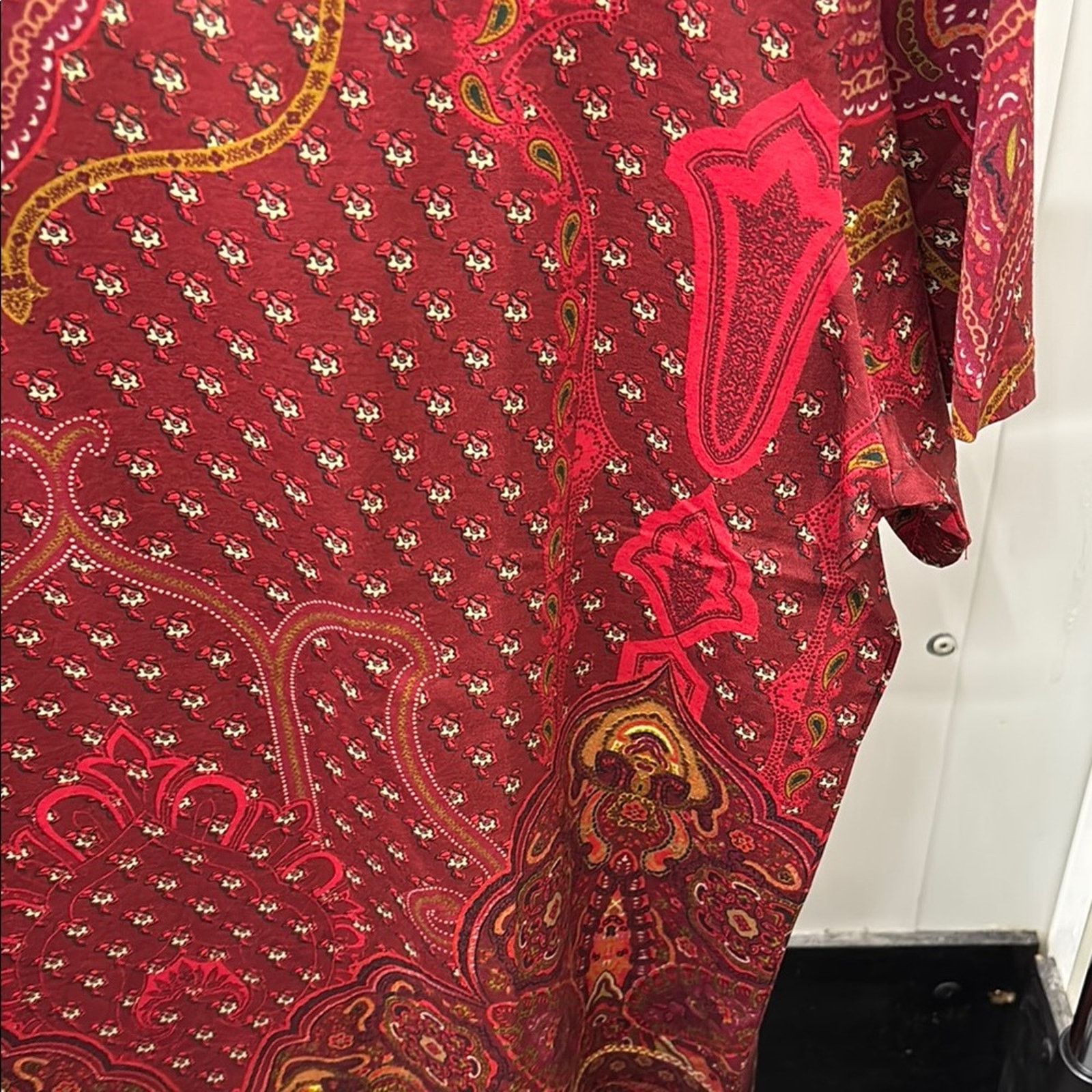 Etro NWT Etro Red Short Sleeve Tee with Paisley Print Size XL Size US XL / EU 56 / 4 - 9 Thumbnail