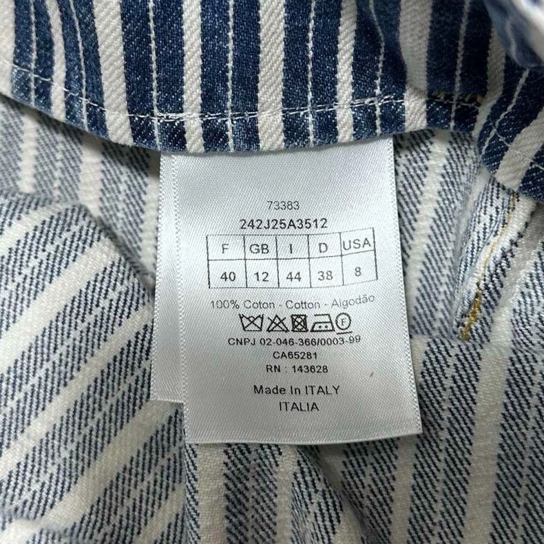 Dior Dior Striped washed denim skirt 2506-Nextarrow Size 26" / US 2 / IT 38 - 5 Thumbnail