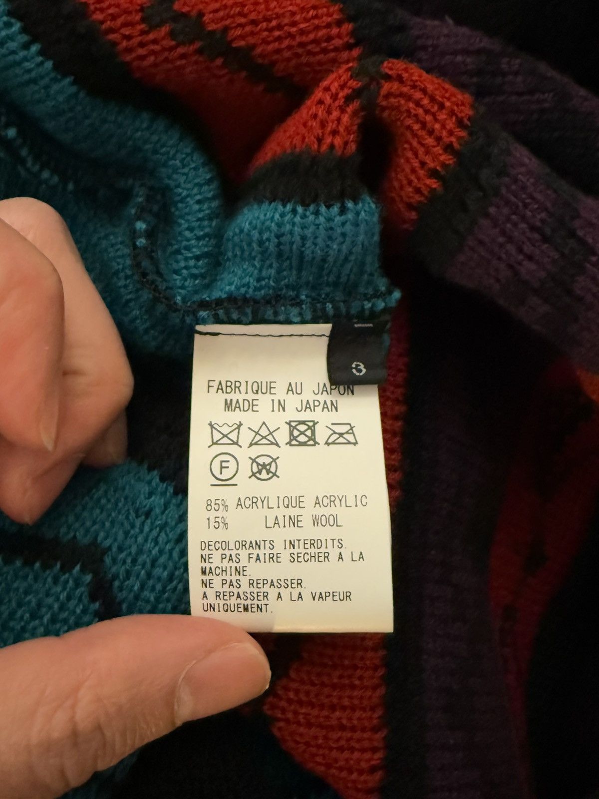 Yohji Yamamoto Yohji Yamamoto SYte Bulky Wool 3D Multi-Color Pullover Knit Size US M / EU 48-50 / 2 - 7 Thumbnail