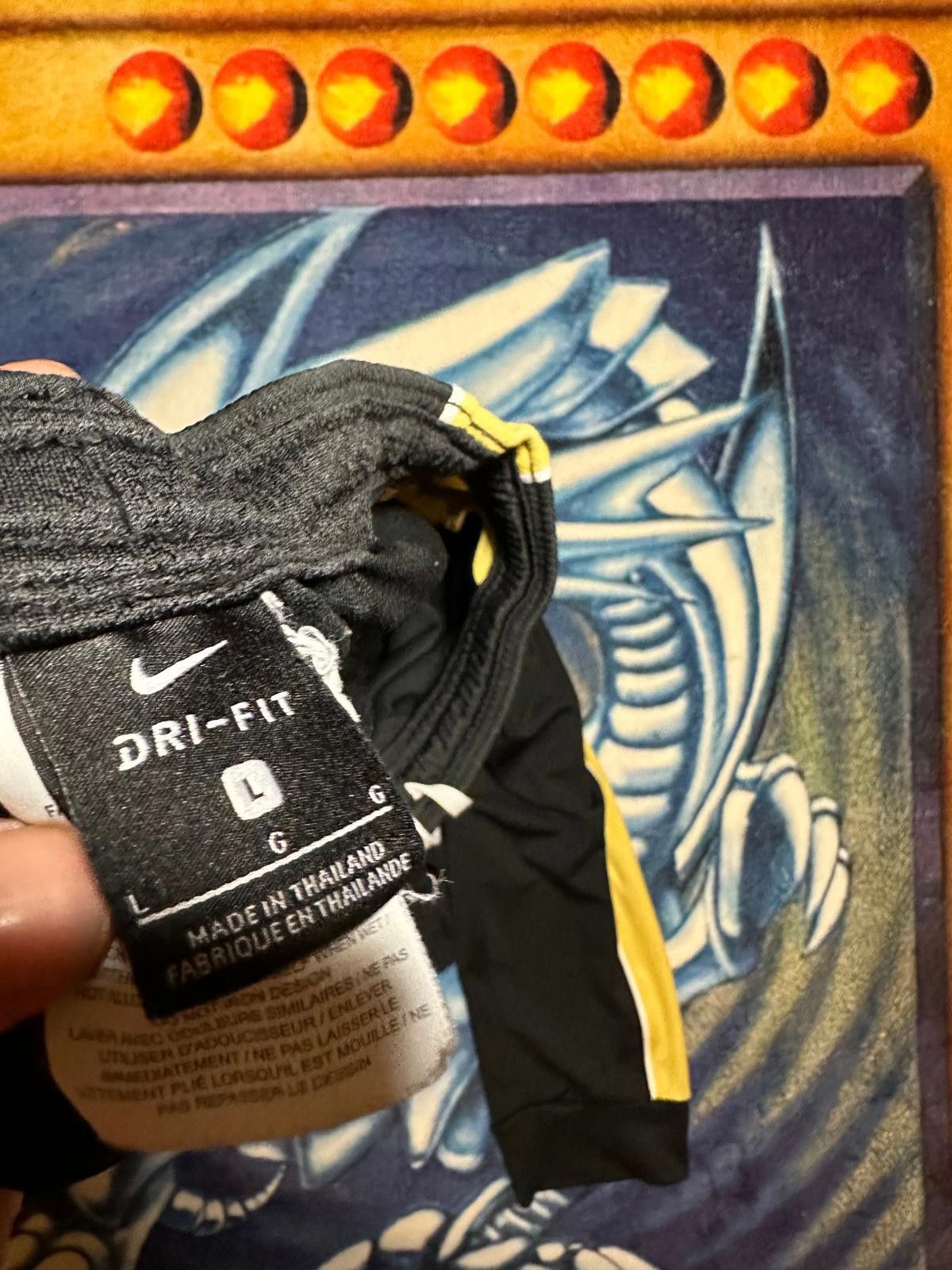 Nike Nike Men's Black and Yellow Sweatpants with Drawstring Waist Size US 32 / EU 48 - 4 Thumbnail