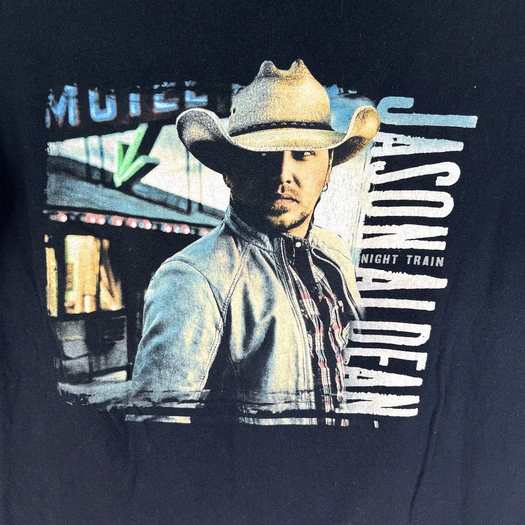 Anvil Jason Aldean The Night Train Tour T-shirt Size S Unisex Adults Black Size S / US 4 / IT 40 - 2 Thumbnail